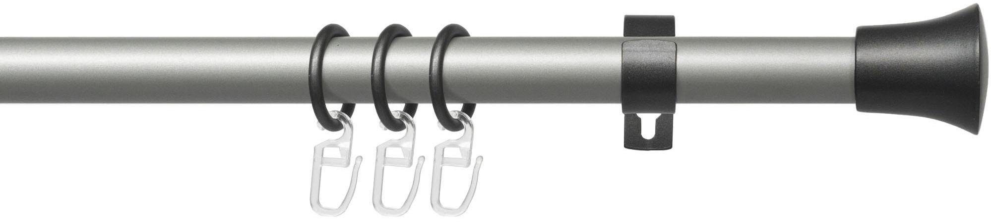 Liedeco Gardinenstange Lan Scan, Ø 20 mm, 1-läufig, Fixmaß, mit Bohren, verschraubt, Metall, 1-läufig im Fixmaß Ø 20 mm