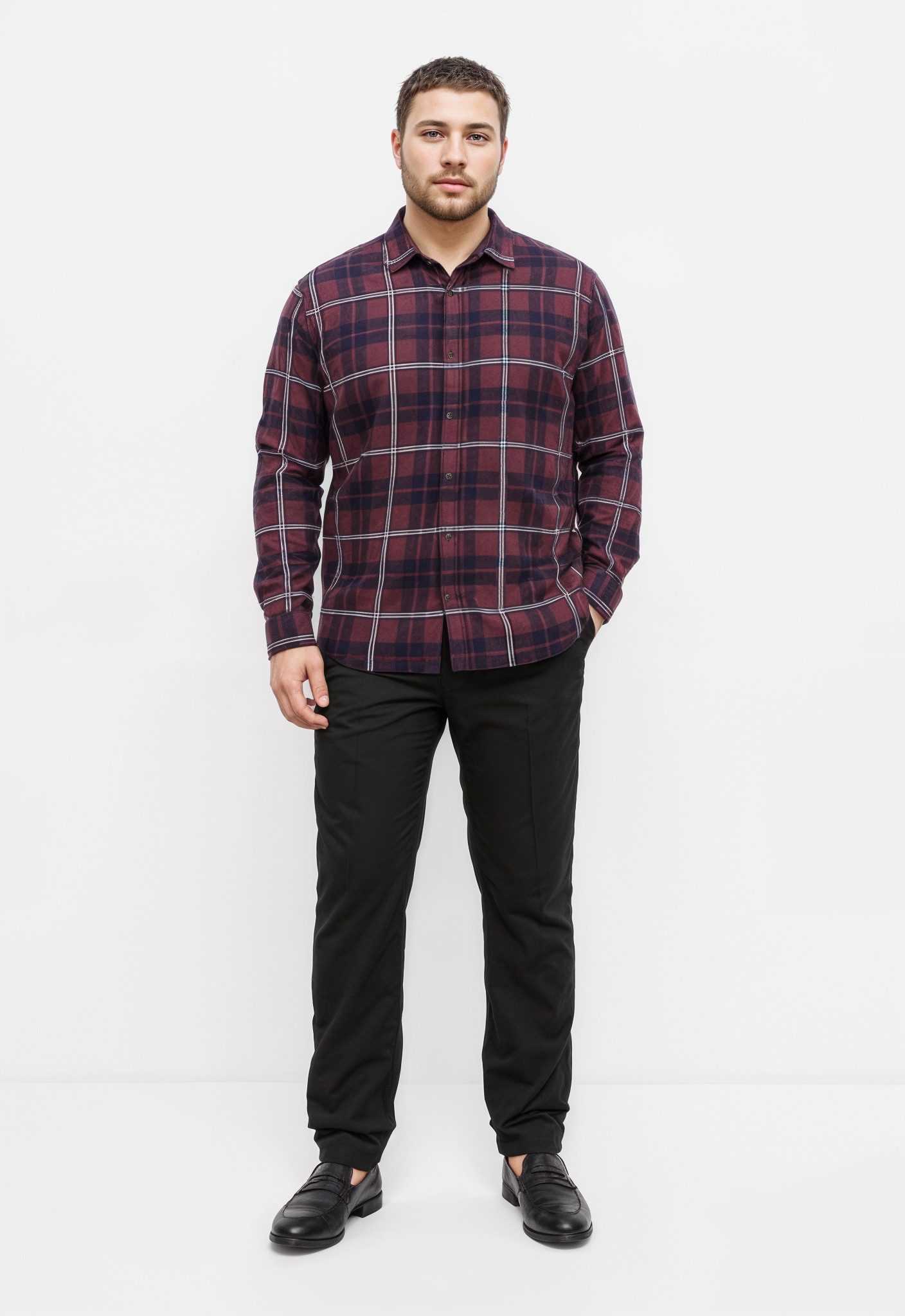 Jack & Jones PlusSize Langarmhemd JJJOSHUA günstig online kaufen