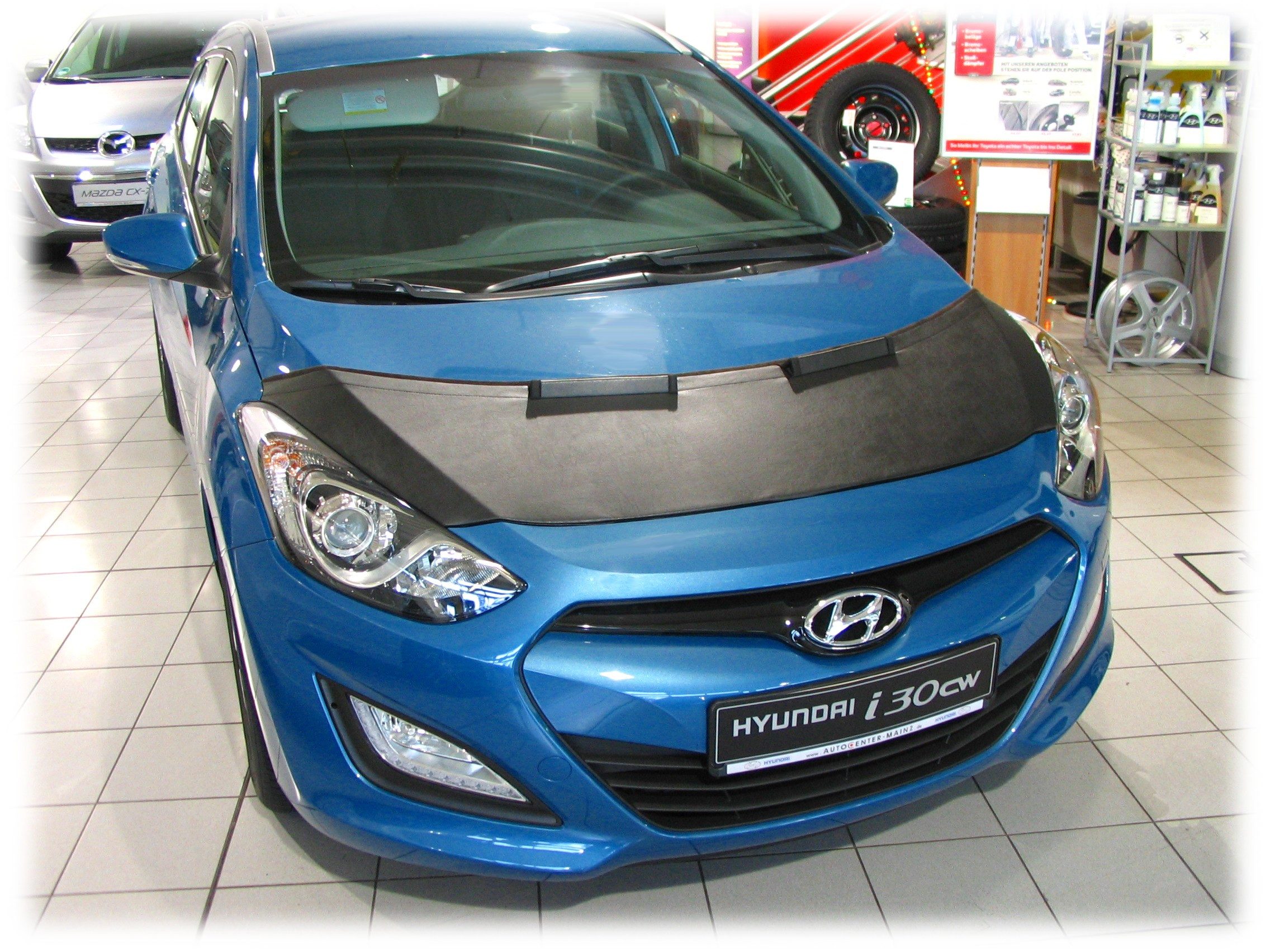 auto-bra Autoplane Steinschlagschutz kompatibel mit Hyundai i30 11-17 Haubenbra Bra