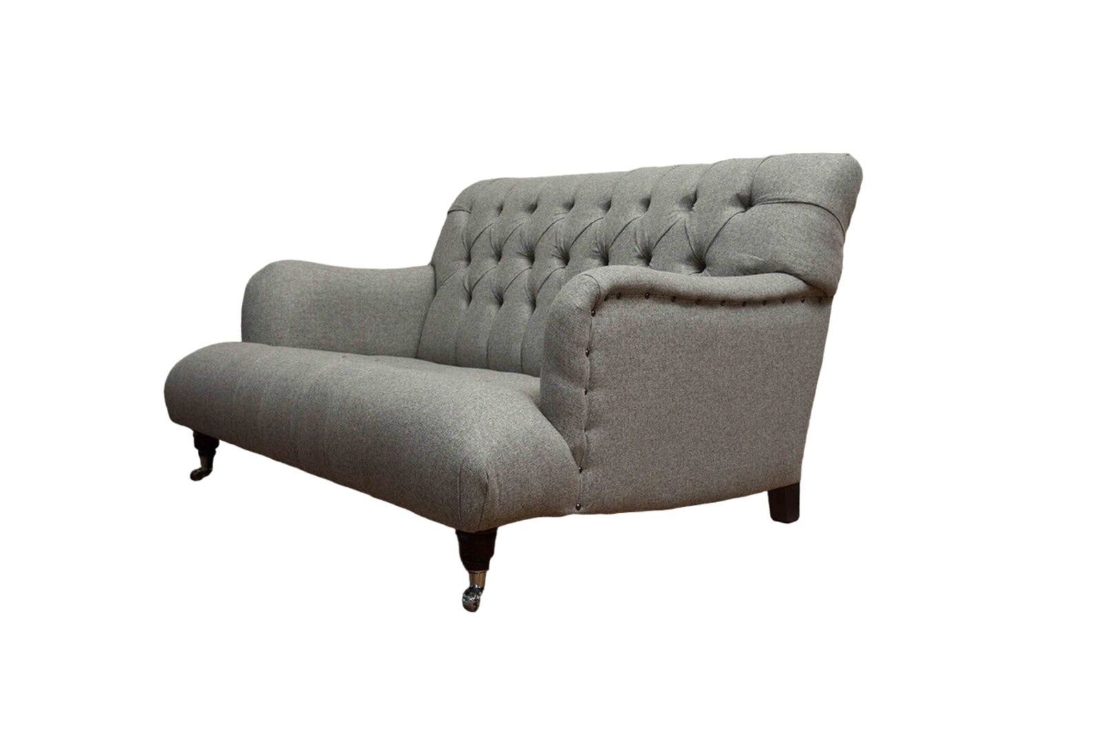 JVmoebel Made Chesterfield In Sofa Europe Dreisitzer Sofa Luxus Möbel Sitzer Blau Couchen, Design 3