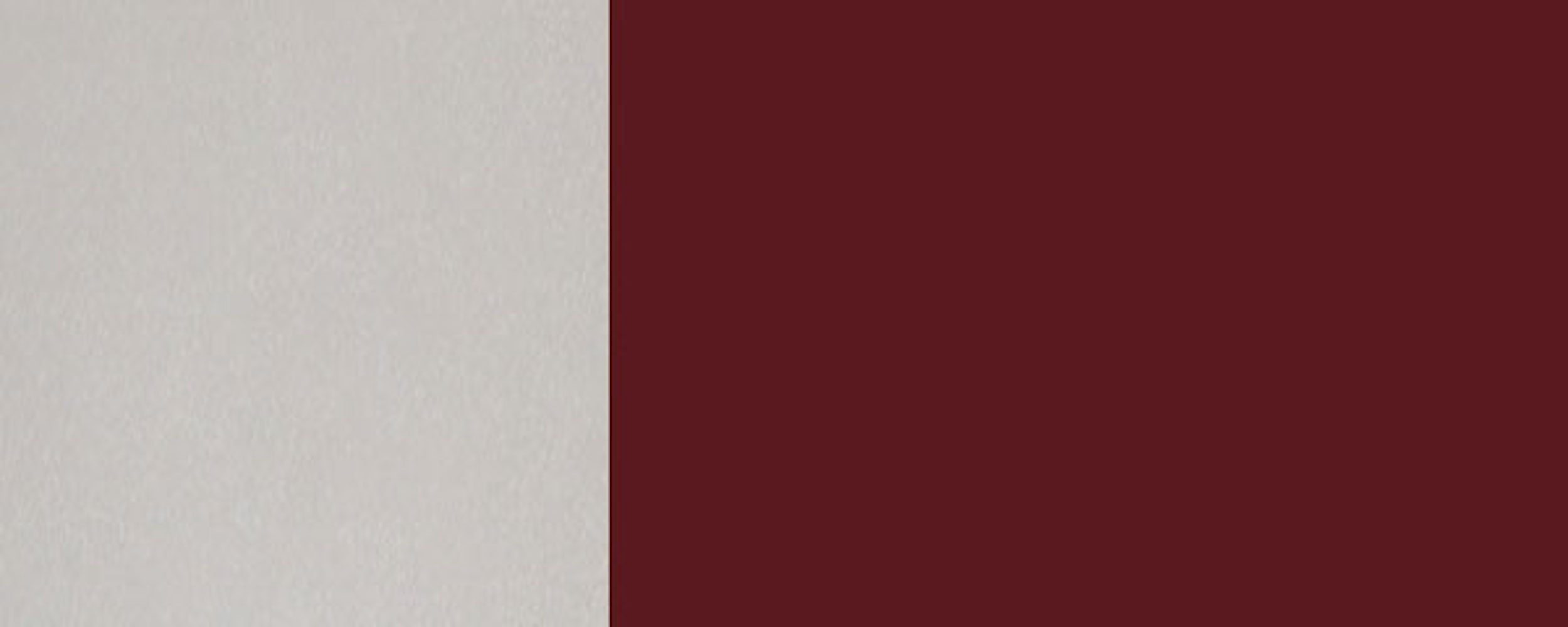 Feldmann-Wohnen Klapphängeschrank Florence (Florence) und Hochglanz 2-türig RAL grifflos Korpusfarbe weinrot 90cm Front- 3005 wählbar