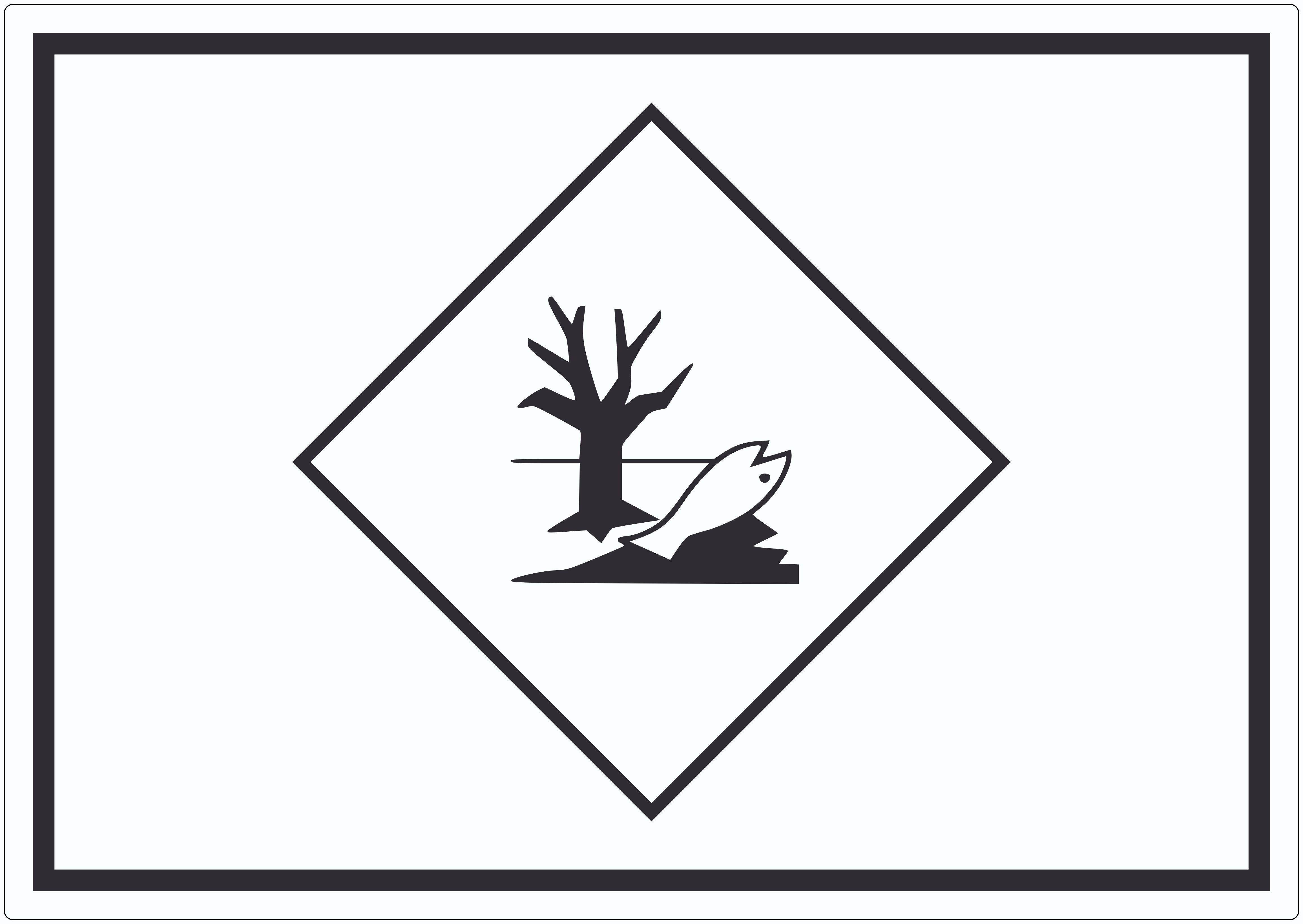 HB-Druck Aufkleber Aufkleber Kenn­zeichen Umwelt­gefähr­dend Symbol Fisch Wasser Baum, wetterfest, UV-beständig, kratzfest