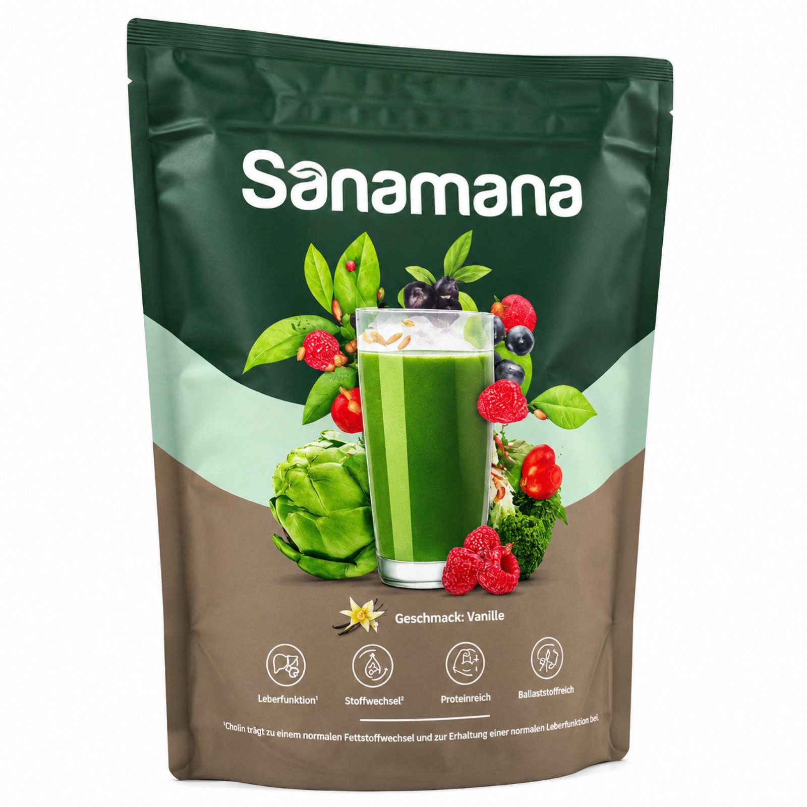 Sanamana Sanamana Green Shake Pulver, 560 g
