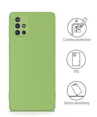 MyGadget Handyhülle Silikon Hülle für Samsung Galaxy A51 4G, robuste Schutzhülle TPU Case Slim Silikonhülle Back Cover Kratzfest