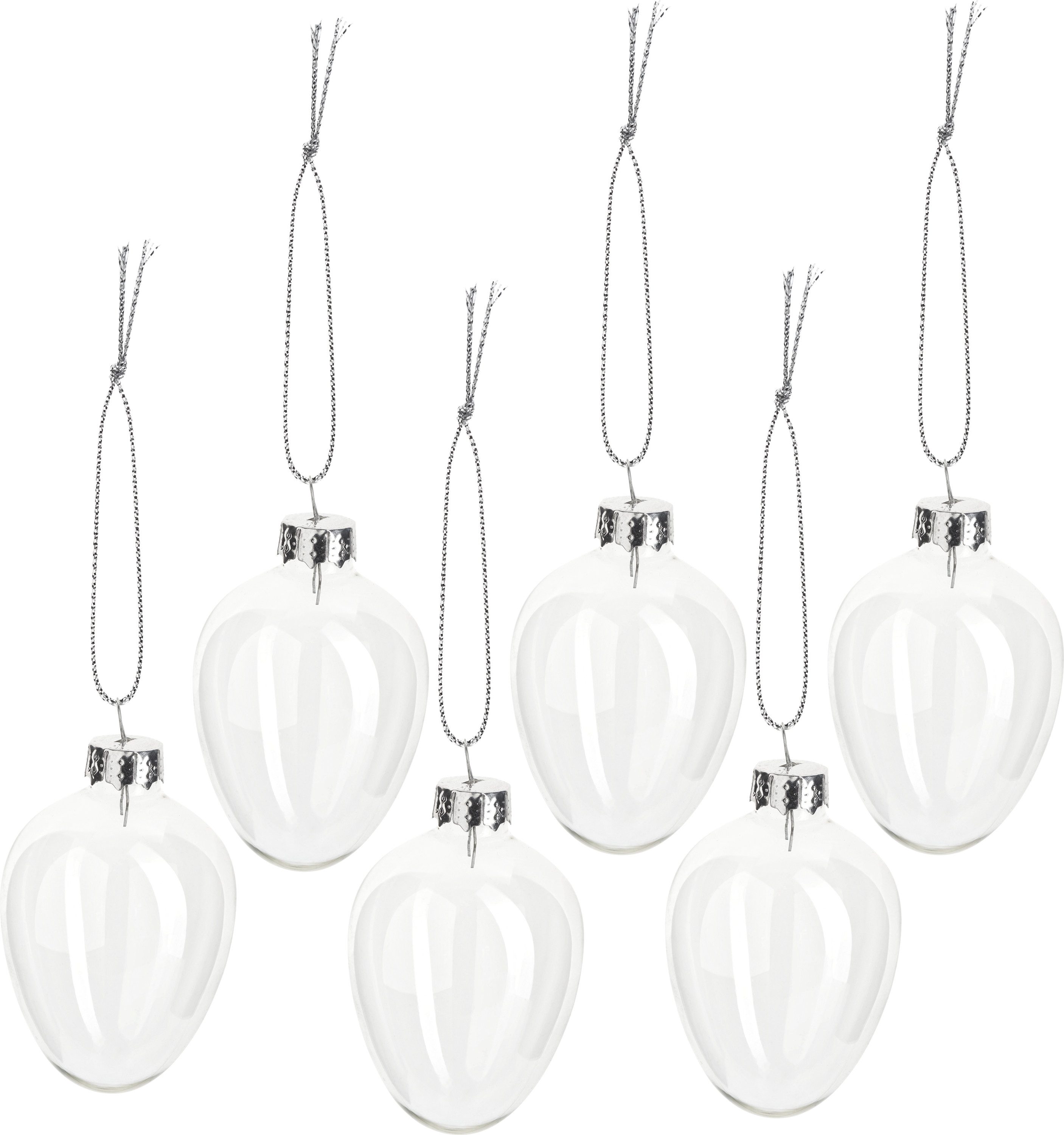 VBS Styropor-Ei Glas-Eier, 6 Stück, 6 cm hoch
