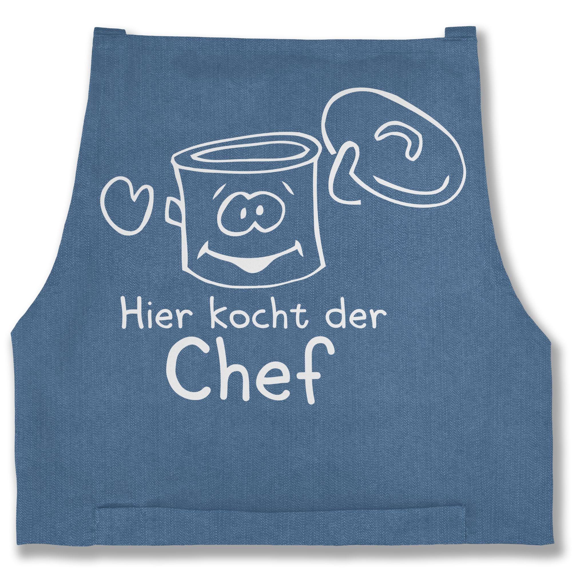 Shirtracer Kochschürze Hier kocht der Chef, (1-tlg), Statement