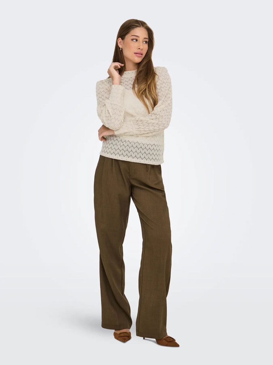 JDY Spitzenbluse AVERY (1-tlg., Set) mit Knopfleiste hinten im 2er Sparpack
