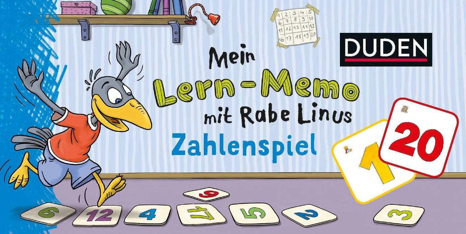 Duden Spiel Mein Lern-Memo mit Rabe Linus - Zahlenspiel