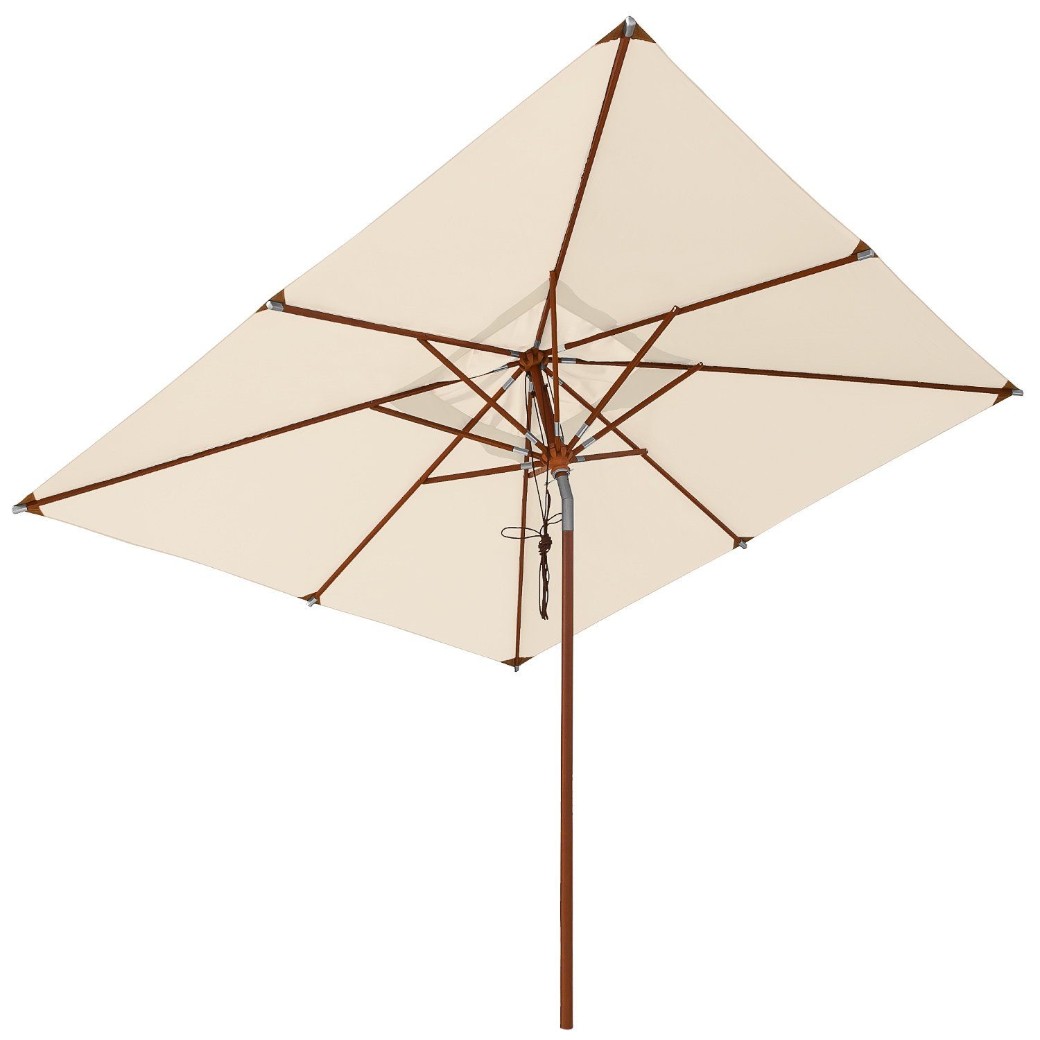 anndora-sonnenschirm Sonnenschirm quadratisch mit Dreh Kipp Mechanismus, LxB: 300,00x300,00 cm, wasserabweisende Oberflächenbeschichtung