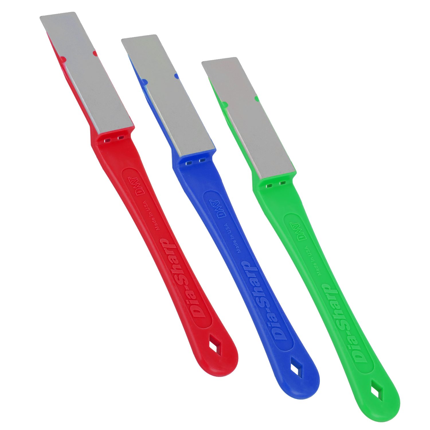 DMT Feile Dia-Sharp® Diamond Mini-Hone® Diamant Schleiffeile Grob, Fein, X-Fein, (Spar-Set, 3 St), Made in USA