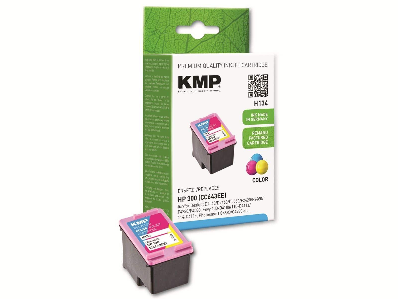 Tintenpatrone kompatibel KMP KMP HP 300 Tintenpatrone (CC643EE) für