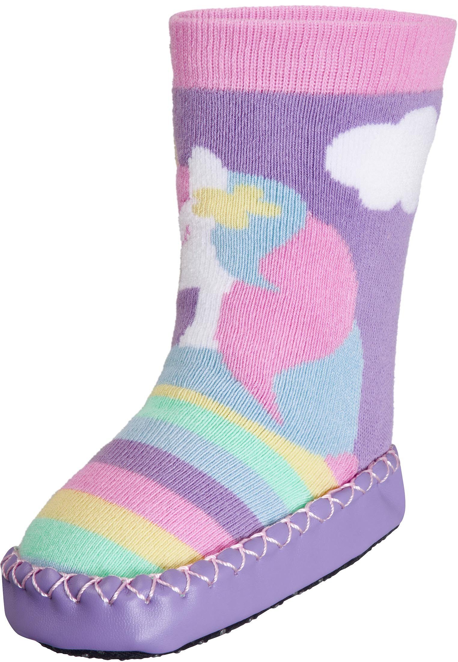 Playshoes Hüttenschuh Einhorn Hausschuh – Bild 4 von 5
