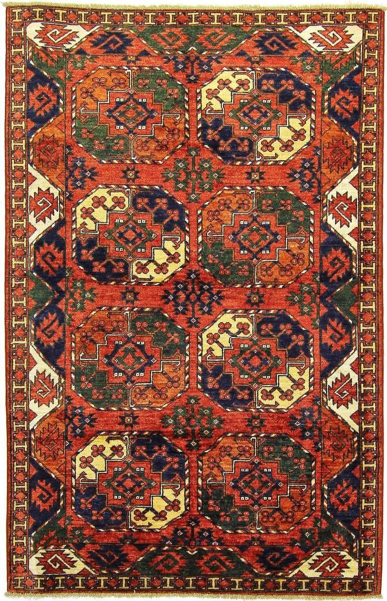 Orientteppich Afghan Ersari 123x193 Handgeknüpfter Orientteppich, Nain Trading, rechteckig, Höhe: 6 mm