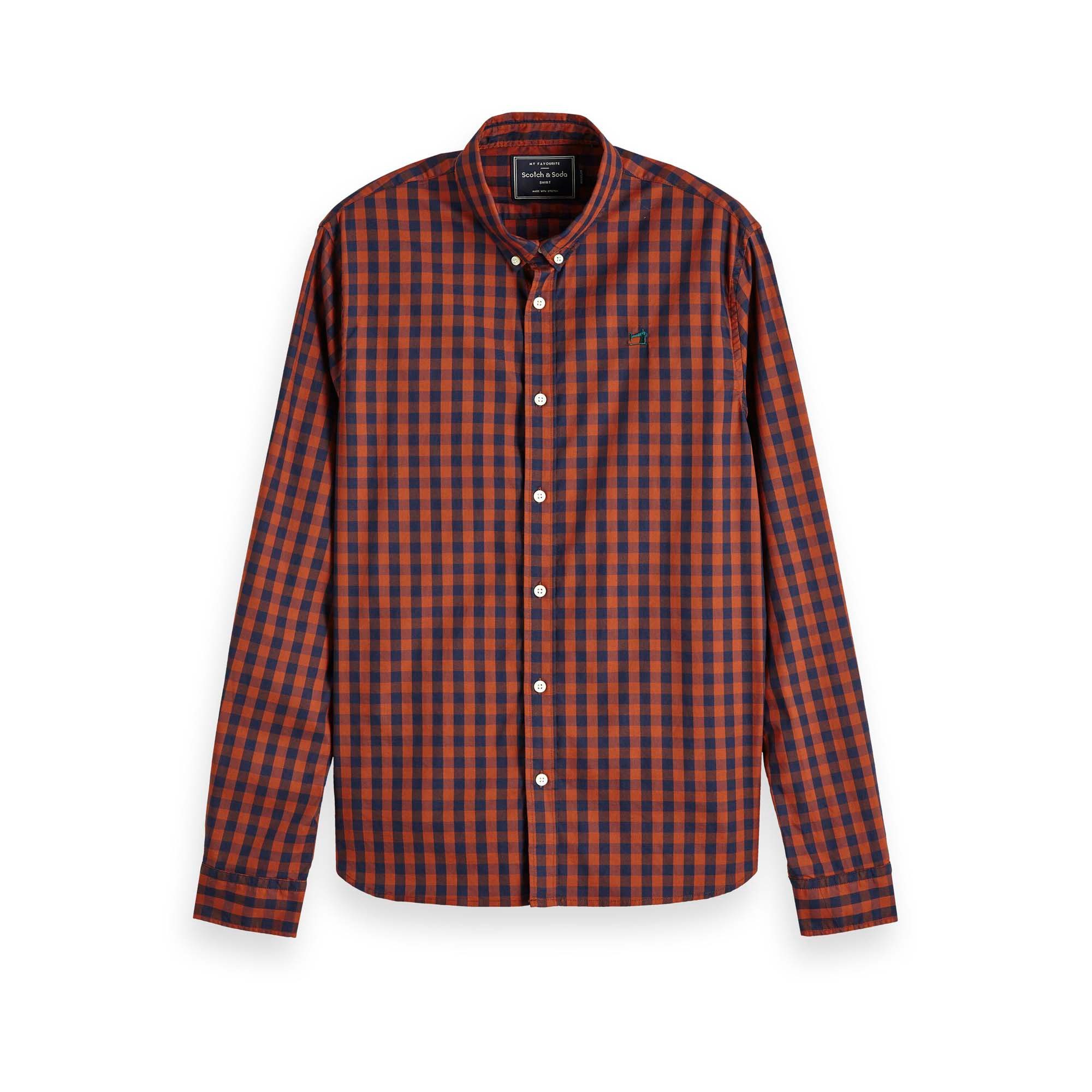 Kurzarmhemd Scotch & Soda Herren Hemd Classic BB check shirt 152152