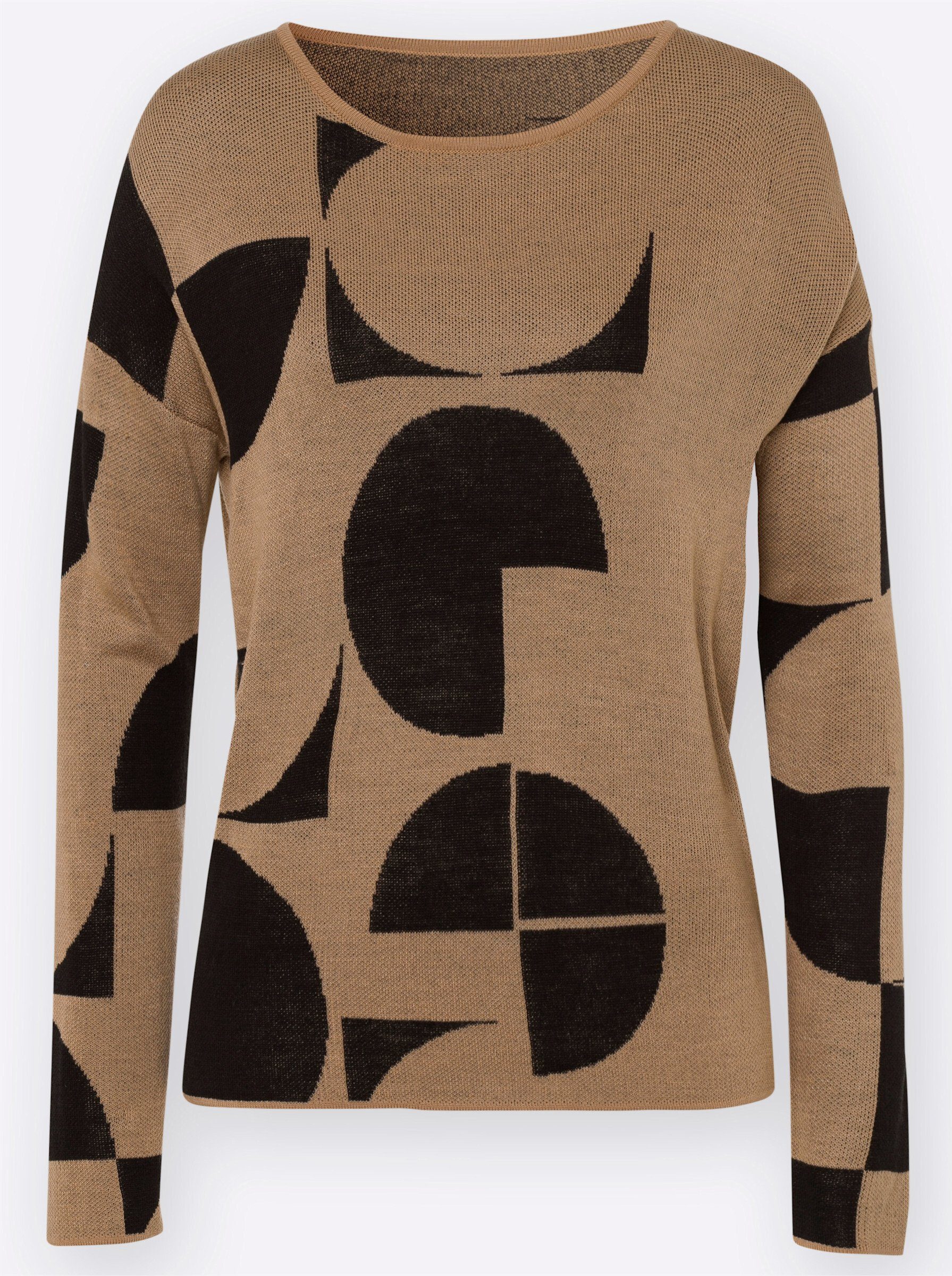 Strickpullover Pullover Langarm Jacquard