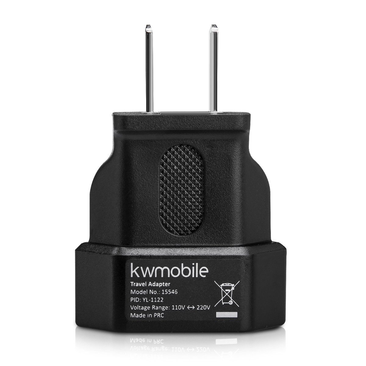 kwmobile 3x USA Adapter Steckdose Adapter USA Kanada Deutschland Stecker Kanada Adapter, 6.00 cm, EU to US Mexico Steckdosenadapter Reisestecker Netzadapter