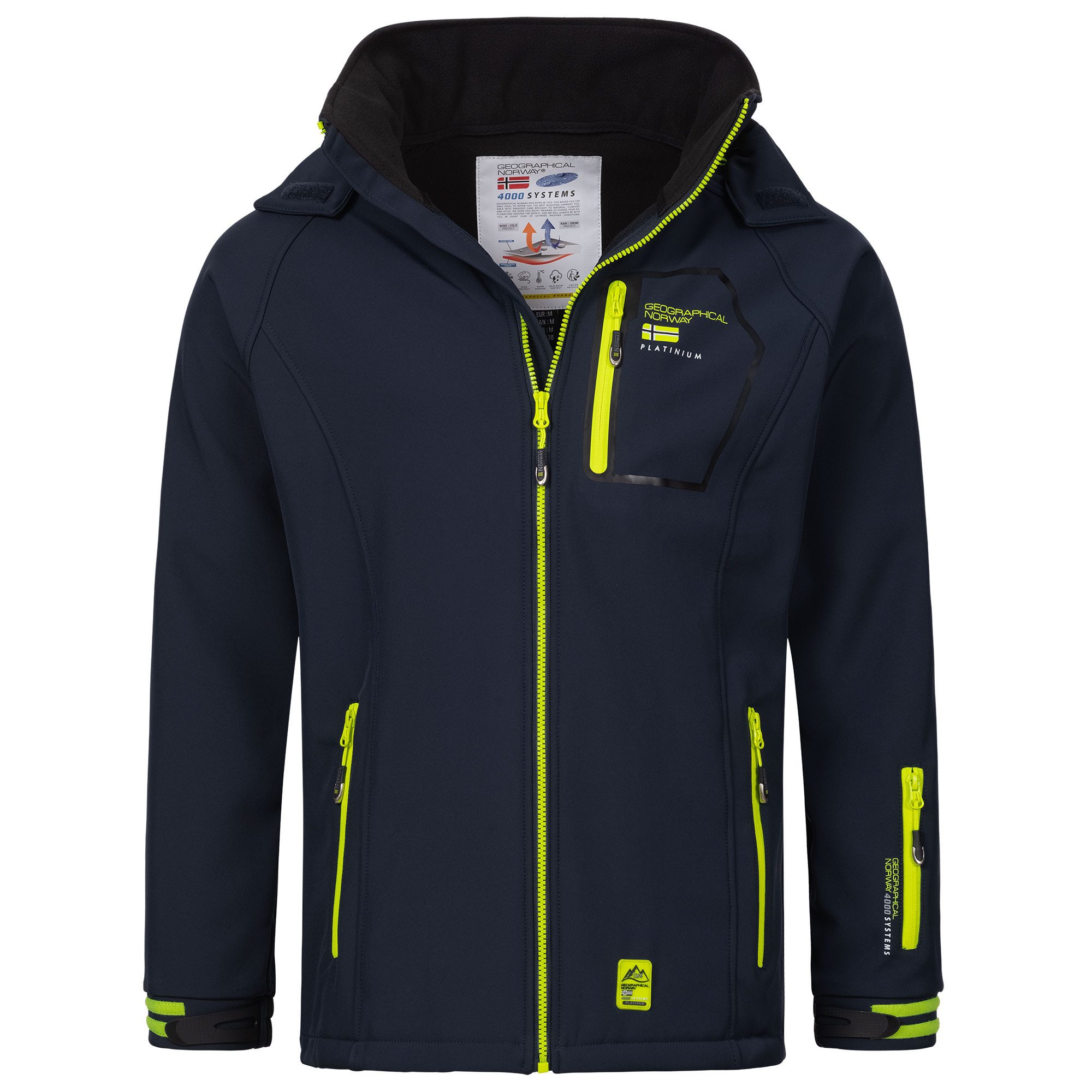 Geographical Norway Softshelljacke Herren Jacke Herbst Winter Regen Übergangs Windbreaker RIZ