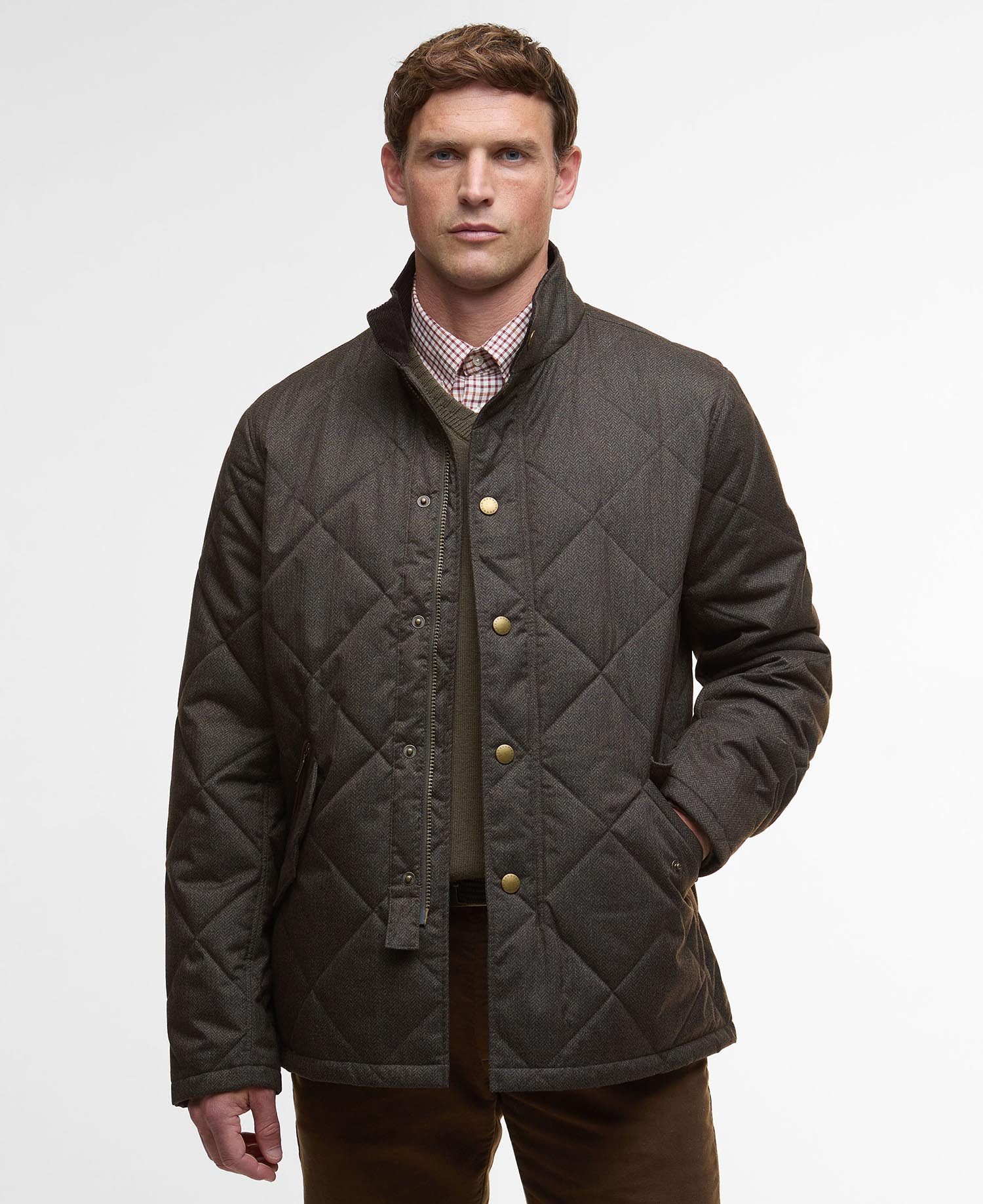 Barbour Outdoorjacke BARBOUR Steppjacke Winter Shoveler Olive