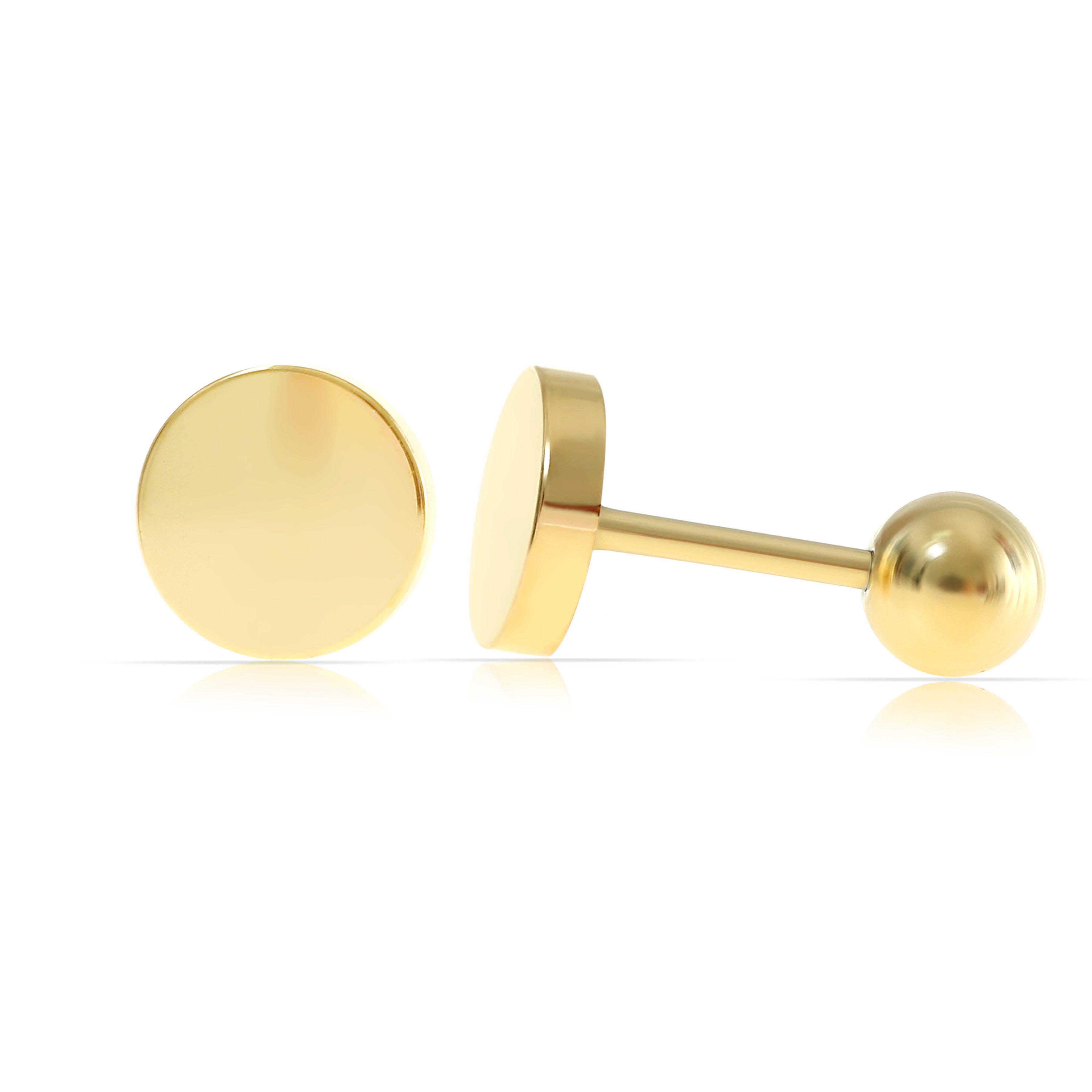 Made by Nami Paar Ohrstecker Gold geometrische Ohrstecker aus Edelstahl min günstig online kaufen