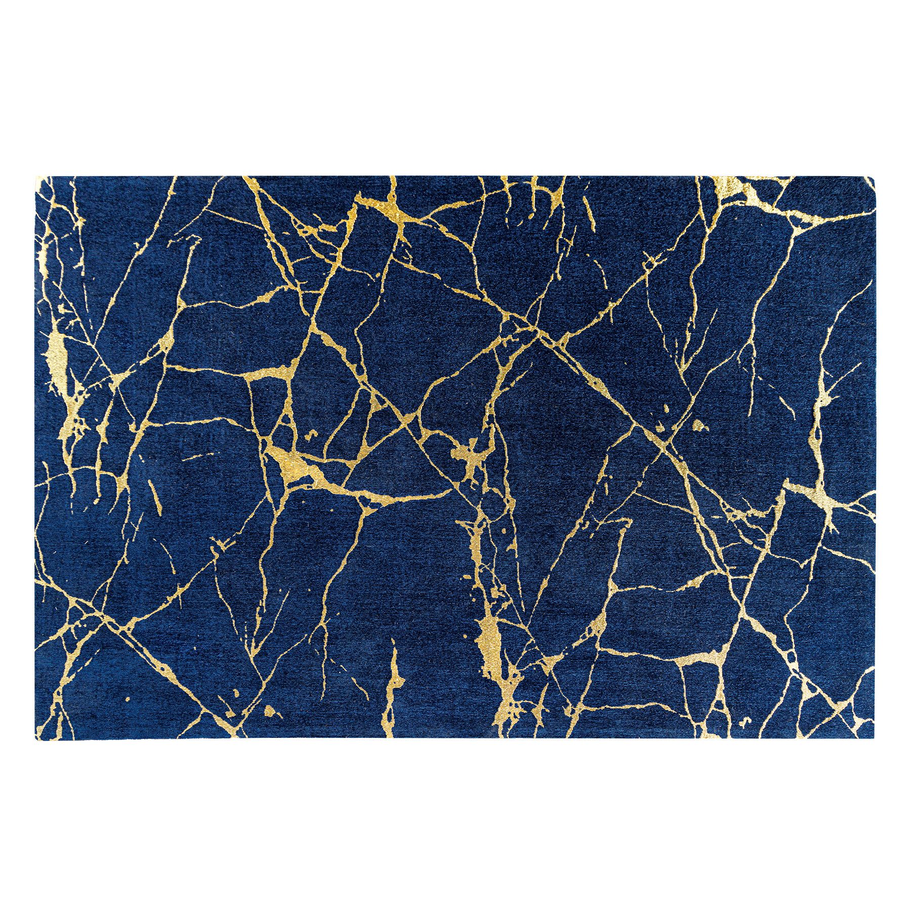 riess-ambiente Teppich MARBLE 240x160cm königsblau / günstig online kaufen
