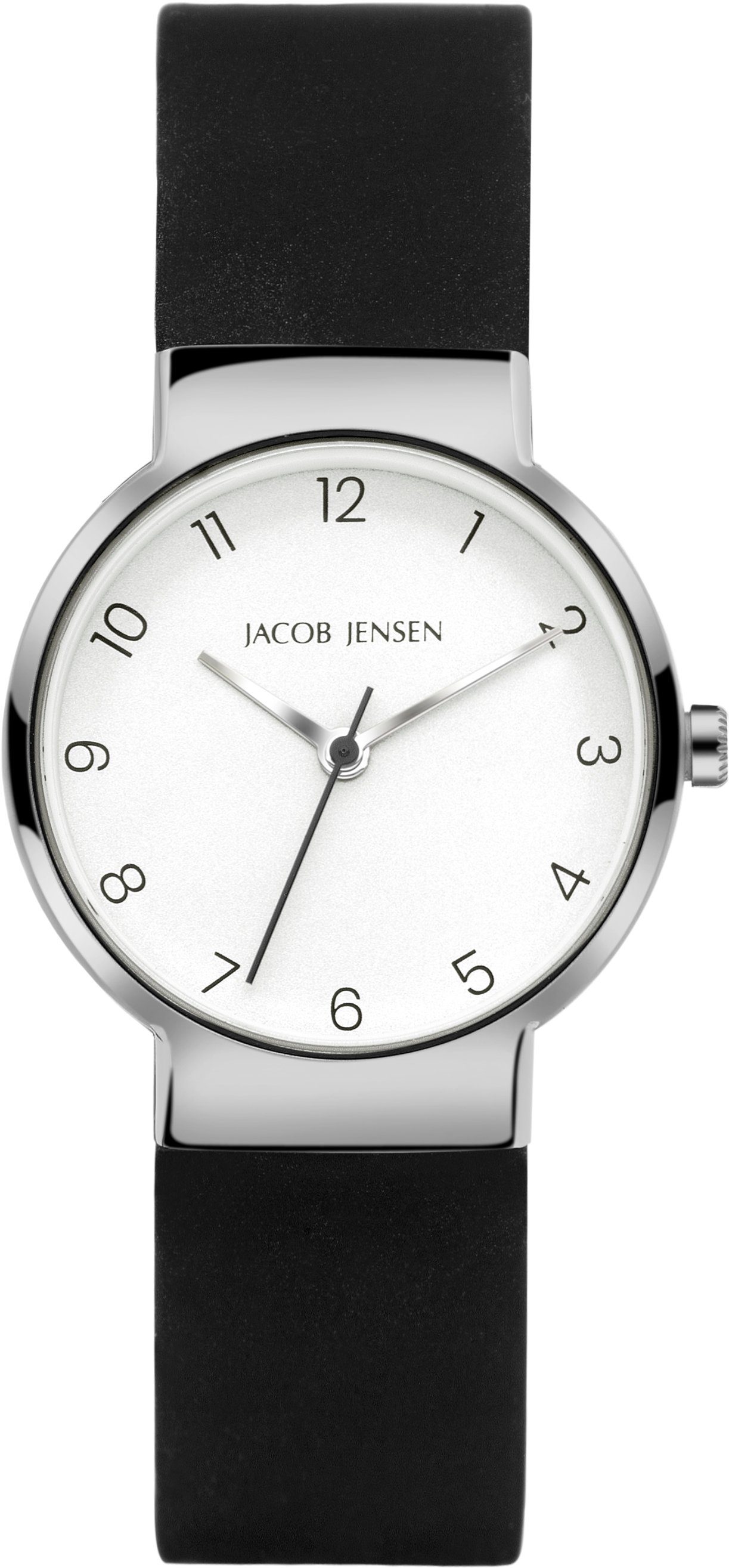 Jacob Jensen Titanuhr leicht ⌀29mm, Titanium Grau Nordic Timeless extrem Damenuhr