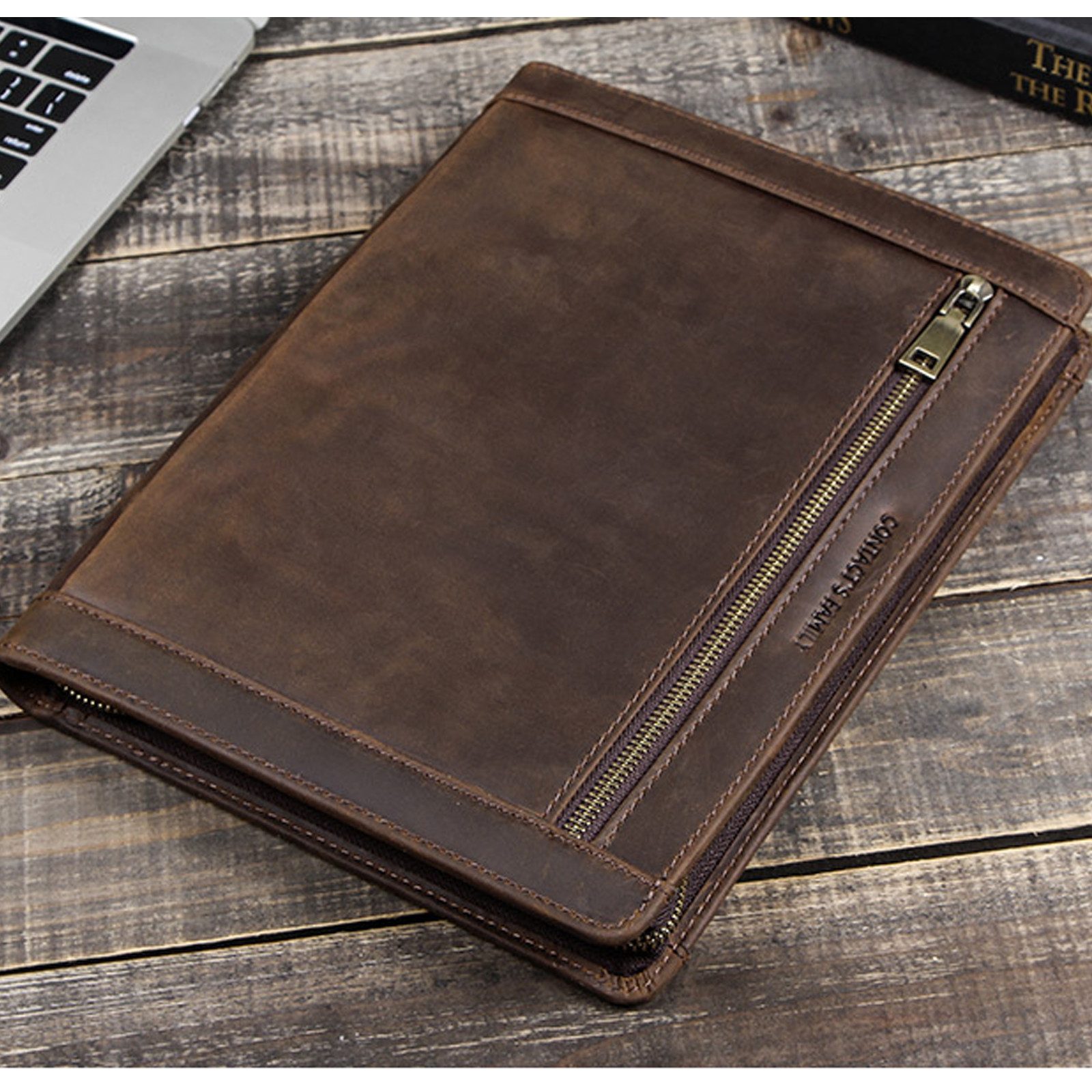 YUBRO-STUDIO Tablettasche Für iPad Pro 10.5" Vintage Lederhülle Multifunktional Stifthalter