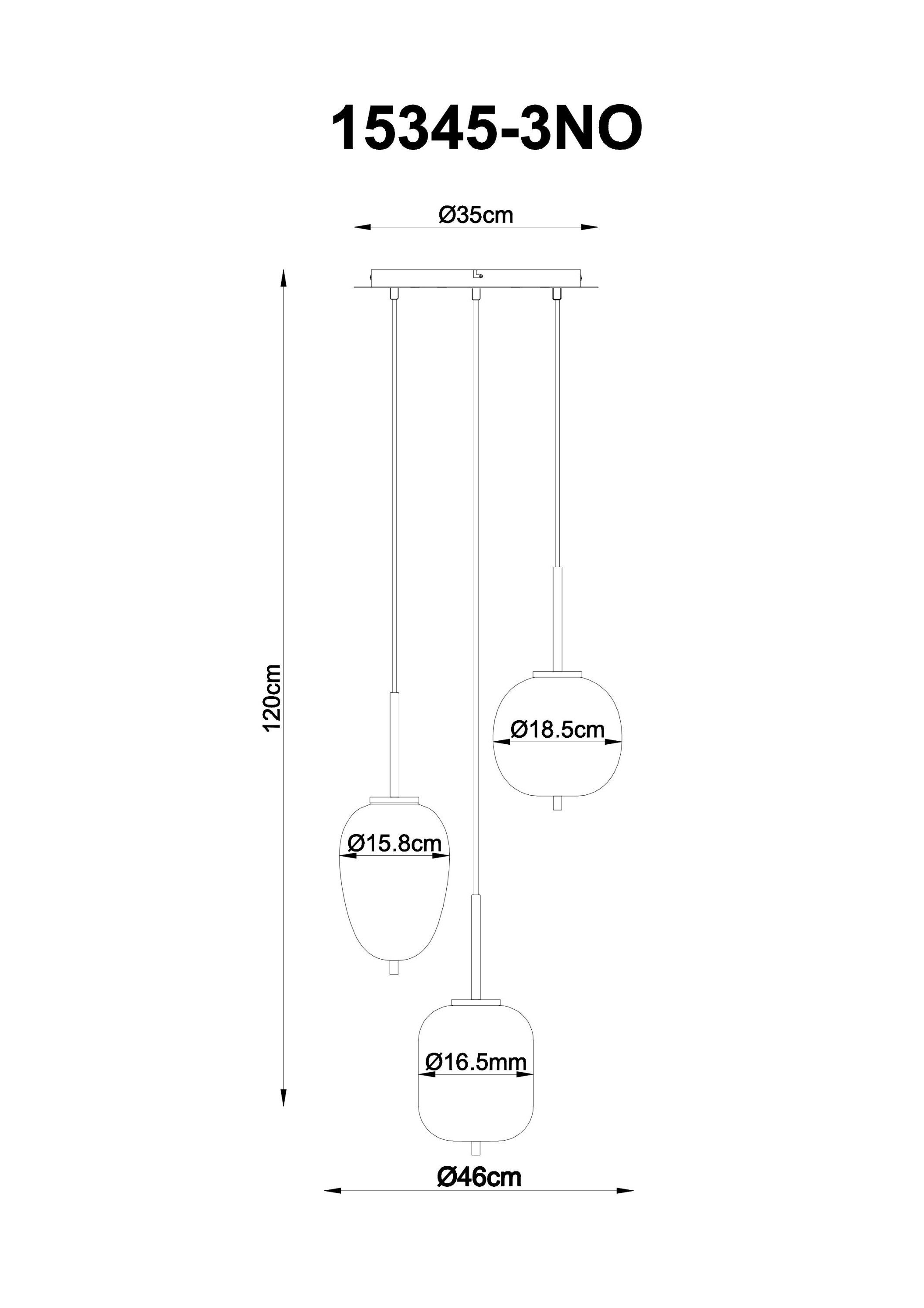 BLACKY cm 46x120 Lighting GLOBO LEUCHTEN 46x120 Hängeleuchte DH I Hängeleuchte Hängeleuchte, cm) grau GLOBO (DH