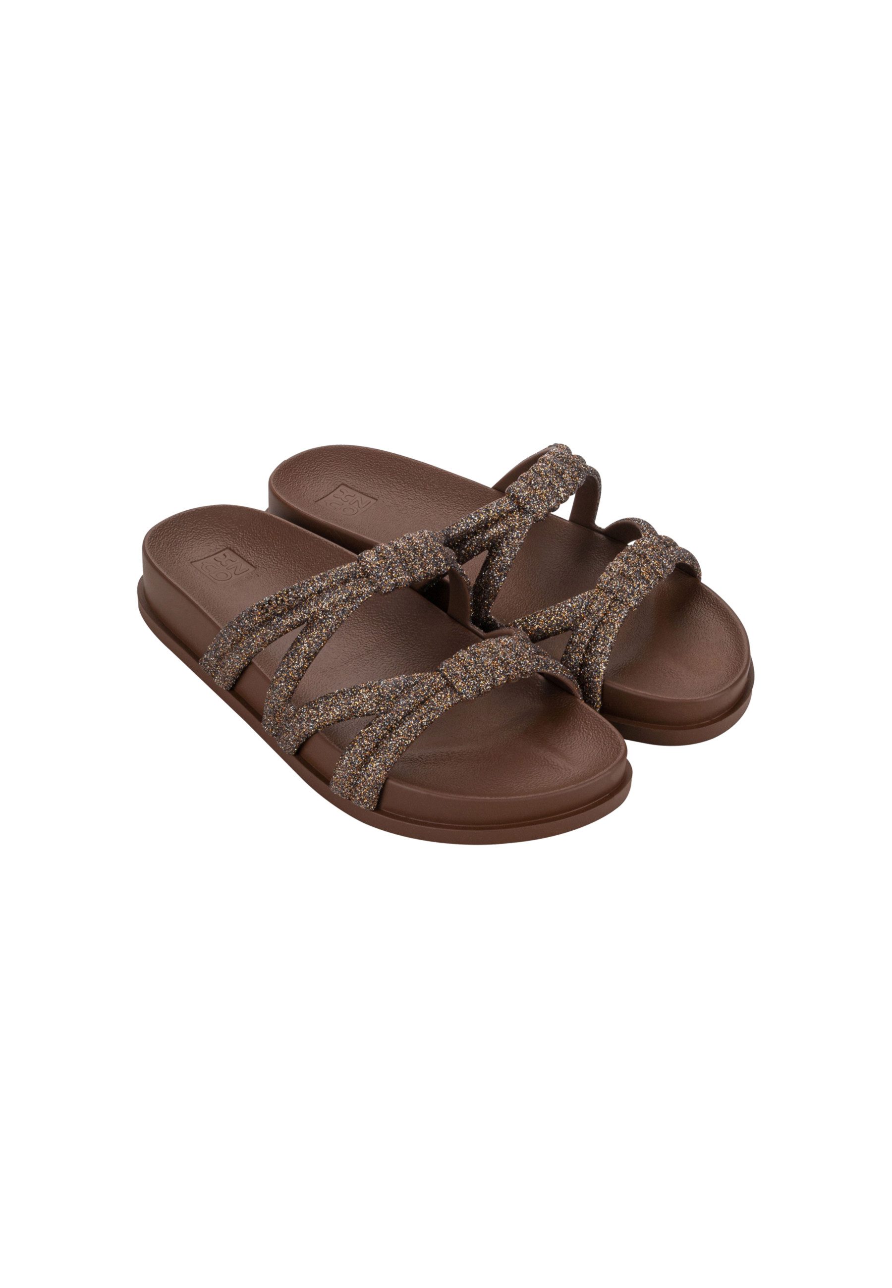 Zaxy ZAXY POSE AD - Slides Pantolette Elegante Slides mit Glitzer-Riemen