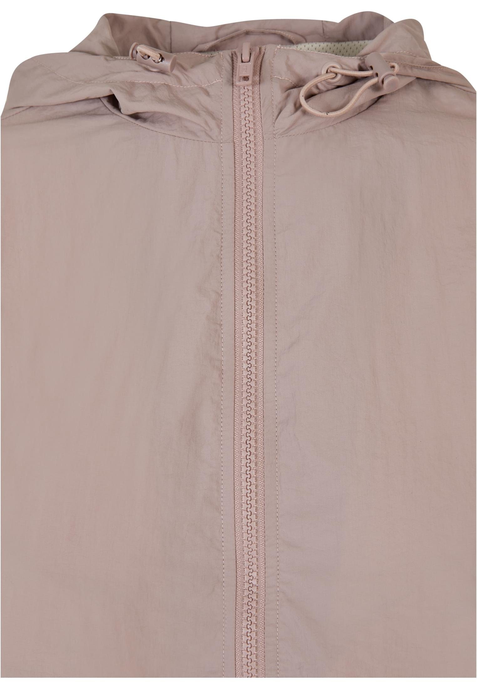 (1-St) Ladies Crinkle CLASSICS Jacket 3-Tone URBAN Short Outdoorjacke duskrose/whitesand/black Damen