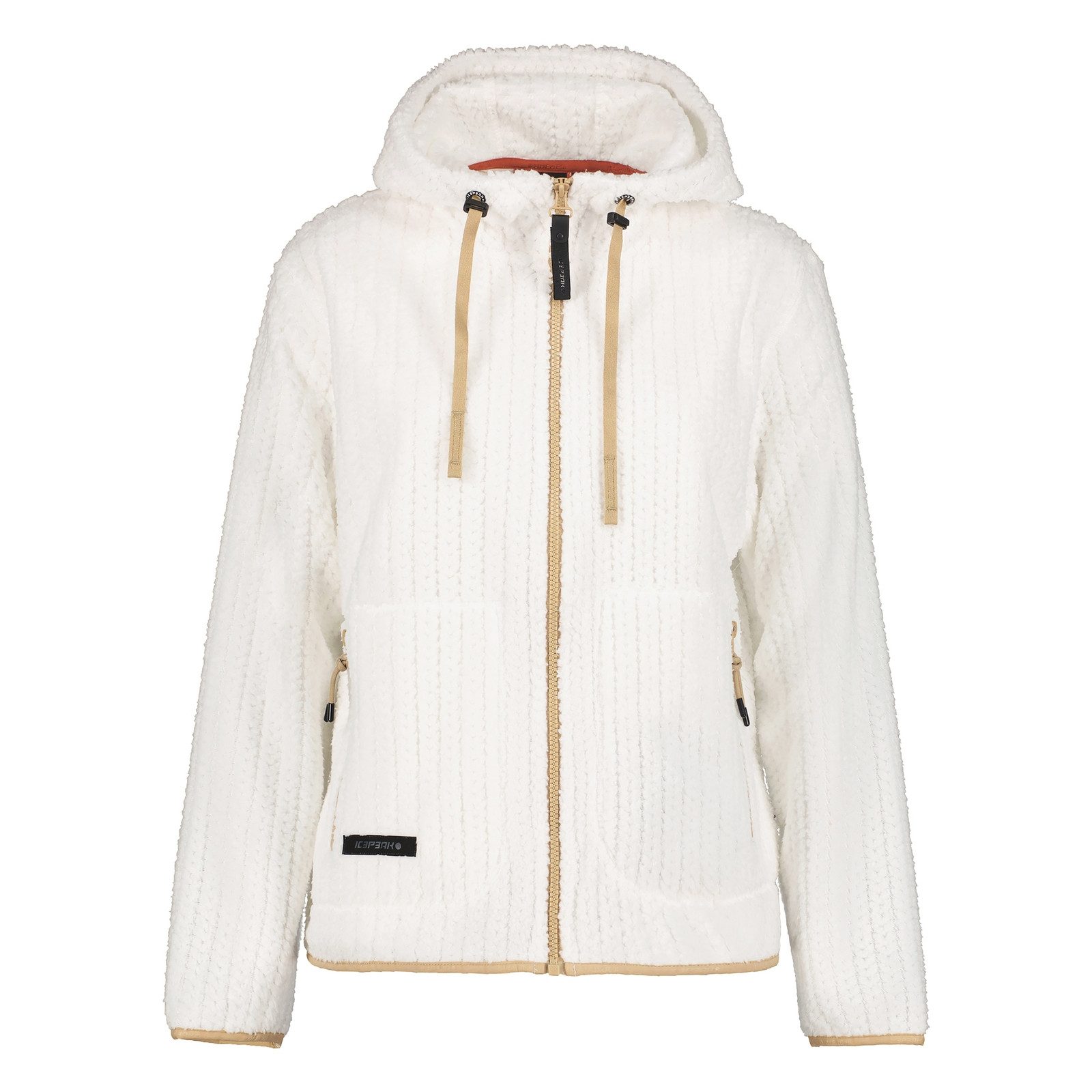 Icepeak Kapuzenplüschjacke Aalet mit seitlichen Reißverschlusstaschen günstig online kaufen