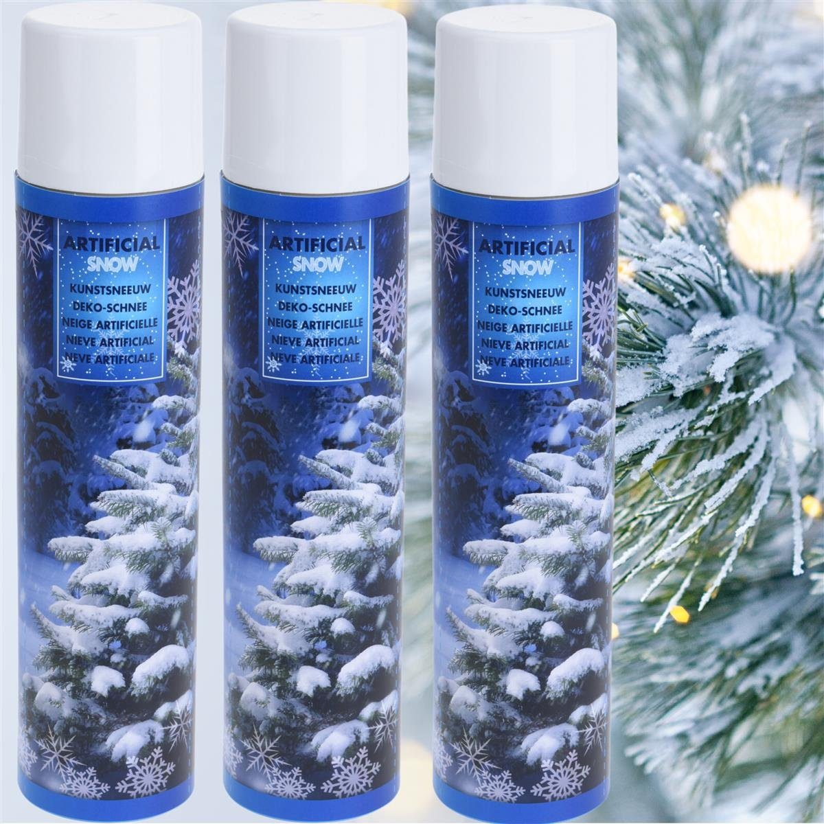 Kamelio Fensterdekoration 900ml Schneespray Weihnachtsbaum Schnee