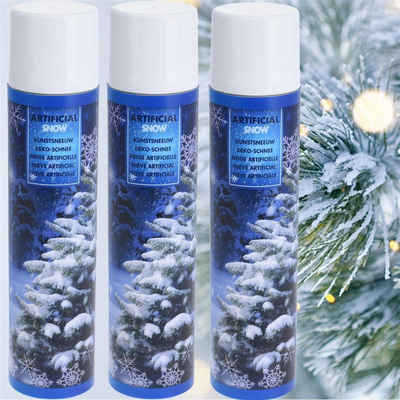 Kamelio Fensterdekoration 900ml Schneespray Weihnachtsbaum Schnee Spray Kunstschnee