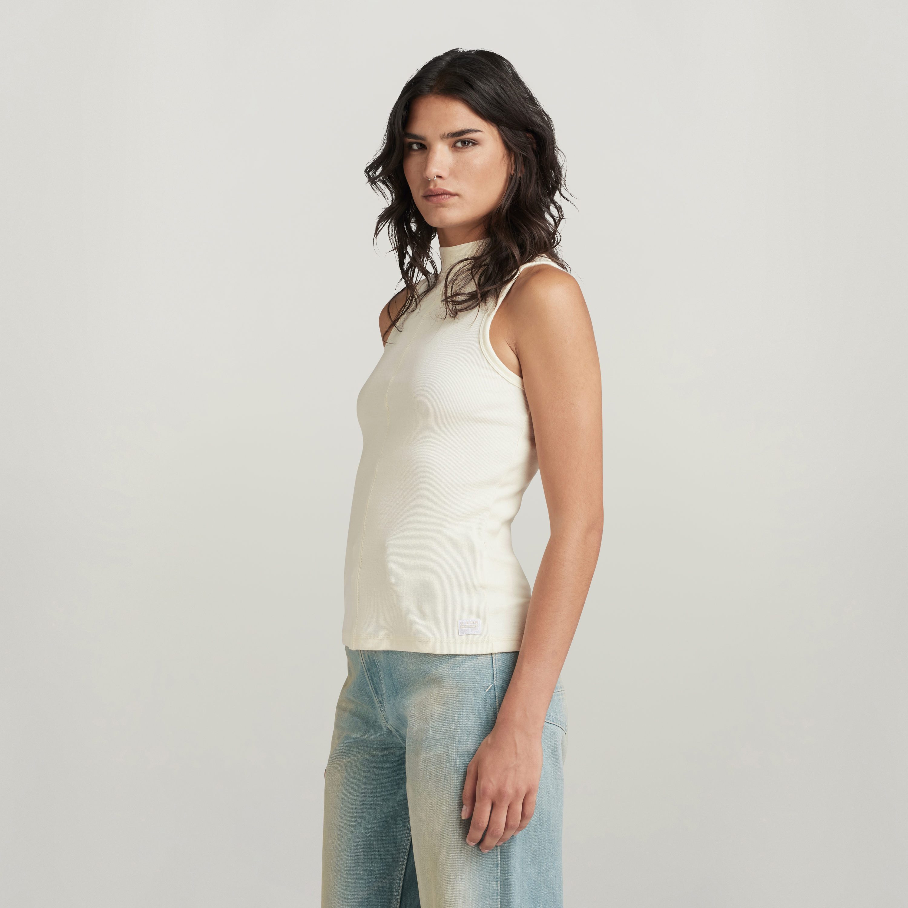 G-STAR Ripptanktop Open back mock slim t sl wmn mit Cut-Out Detail am Rücke günstig online kaufen