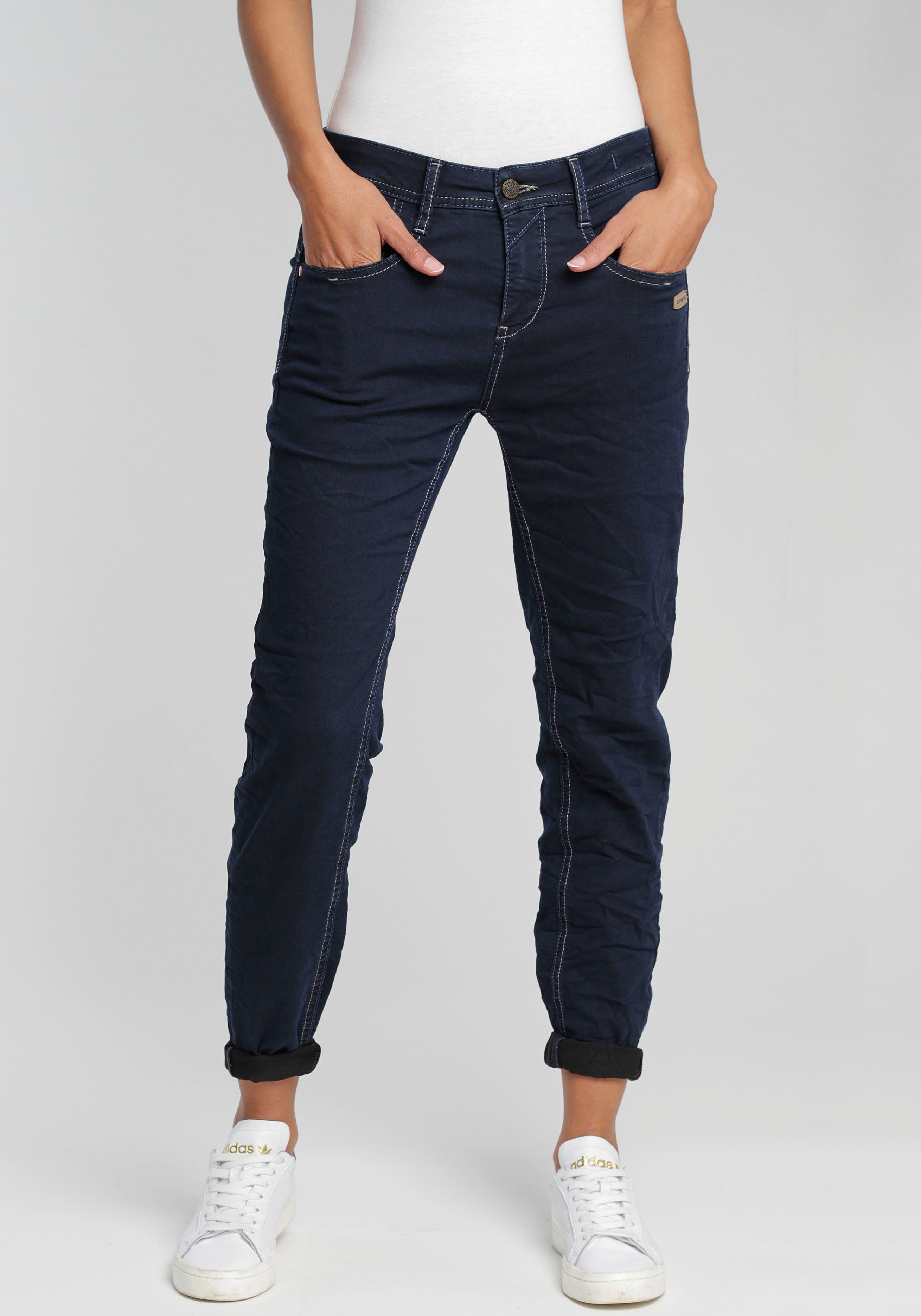 für Style rechter mehr Relax-fit-Jeans 5-Pocket 94Amelie doppelter mit Gesäßtasche, mit tollenTragekomfort Oberschenkelweite GANG
