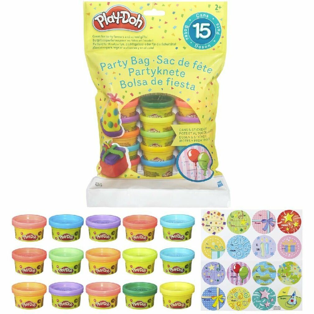 Knete Hasbro Partyknete mit Stickern, Kneten