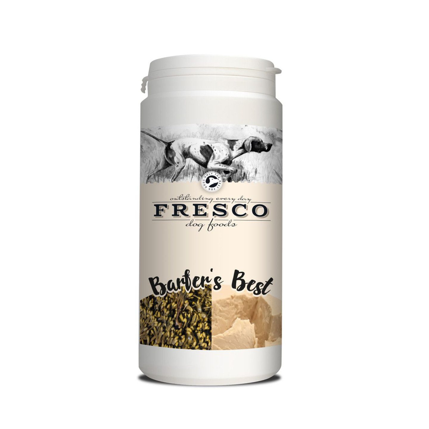 Fresco Dog Barfers Best 250g, Barf Hundefutter Zusatz, Barf Complete Hund Pulver, Nahrungsergänzungsmittel für: Hunde, Für Junior, Adult & Senior, Reich an Mineralstoffen & Vitaminen