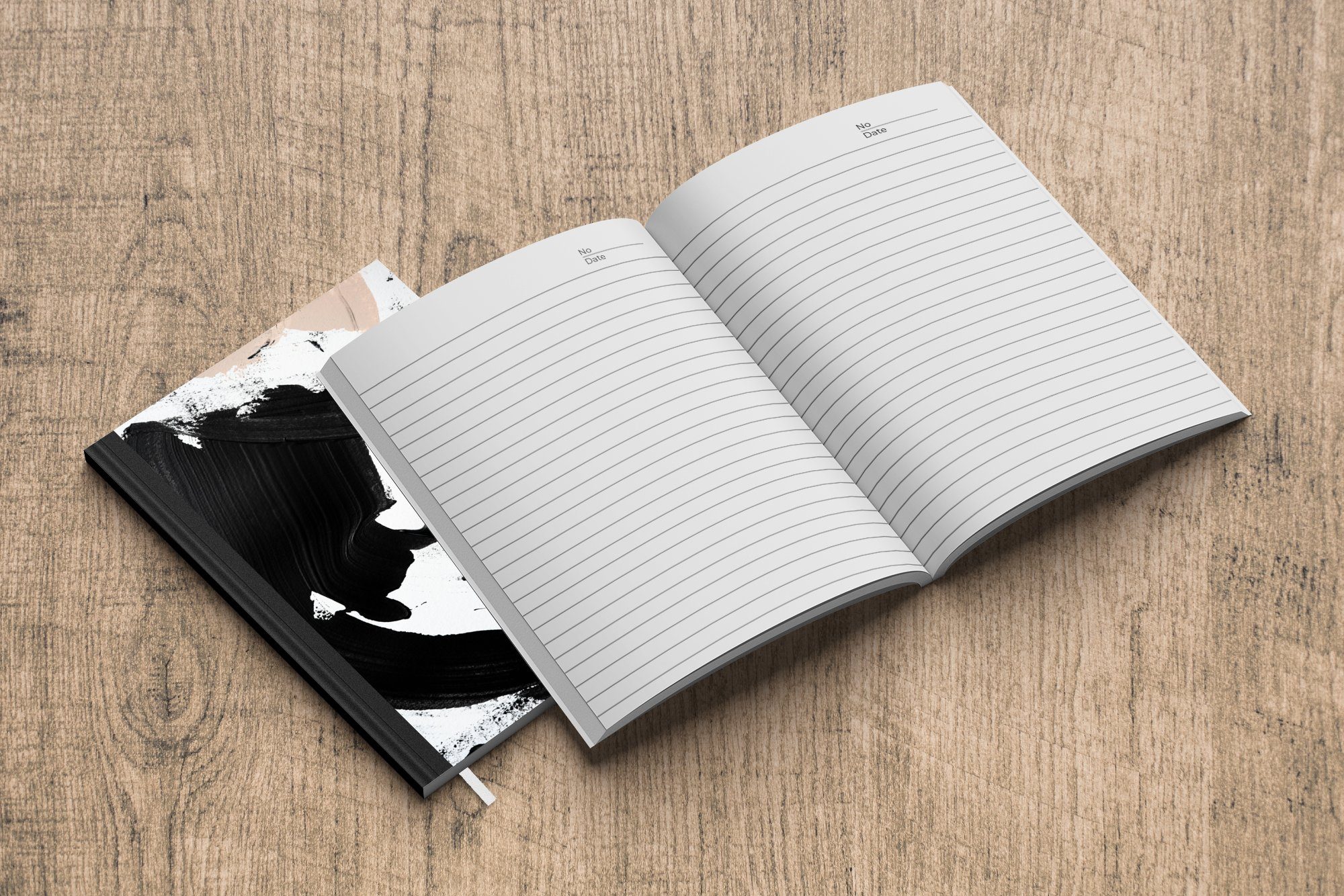 MuchoWow Tagebuch, Notizbuch Notizheft, - A5, Seiten, Journal, Abstrakt, Merkzettel, - 98 Farbe Haushaltsbuch Design