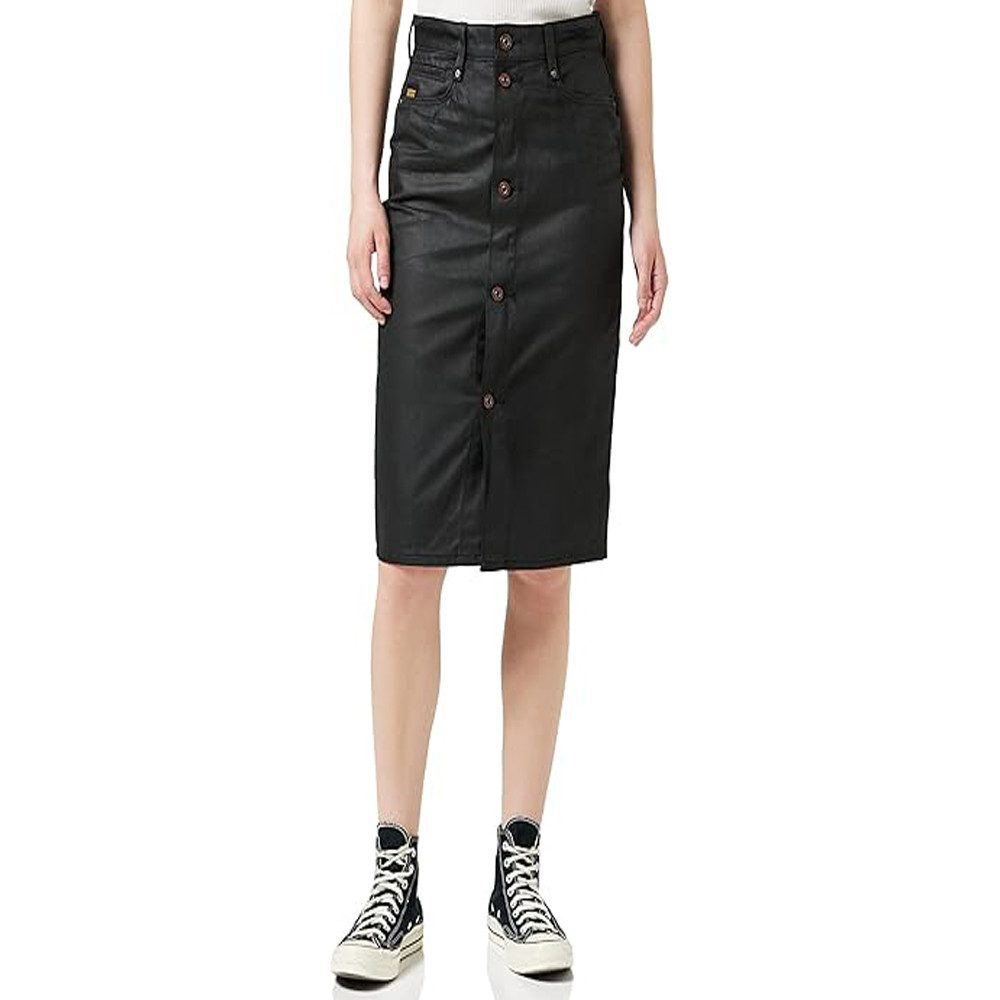 G-STAR Skort Damen Noxer Navy Pencil Button Rock Skirts Size 25 (1-tlg) 5-Pocket-Design – Münztasche mit schmaler Paspel