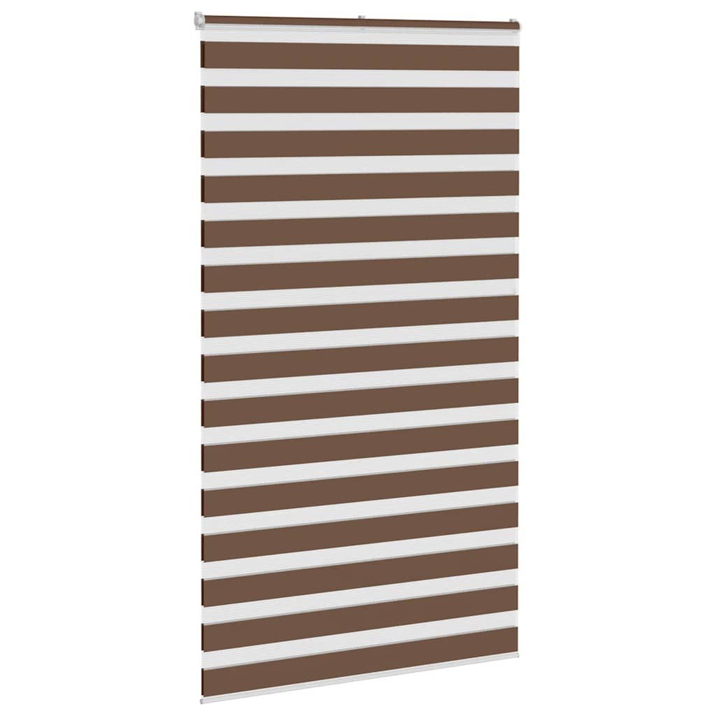 Rollo Doppelrollo Braun 130x200 cm Stoffbreite 125,9 cm Polyester, vidaXL
