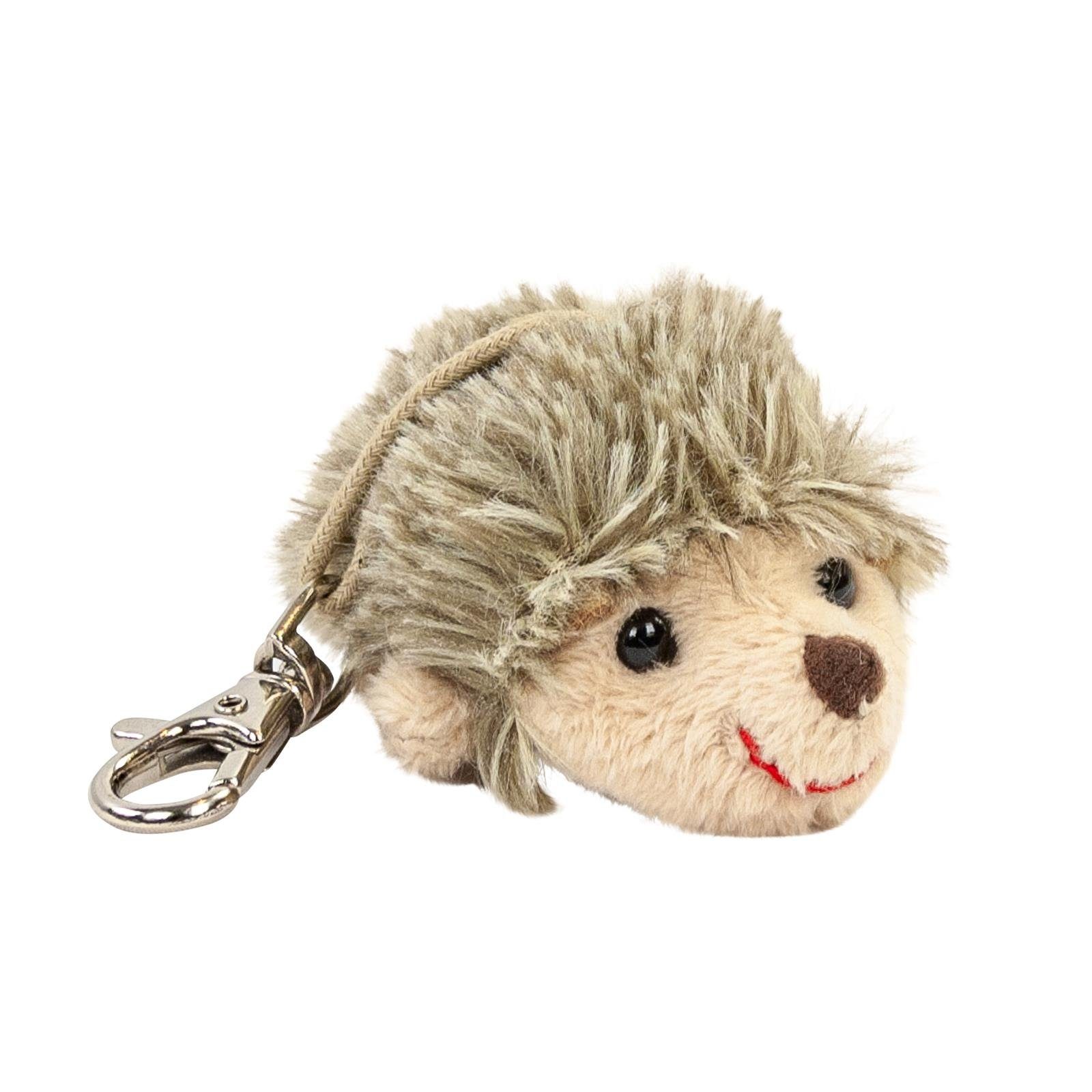 Bukowski Kuscheltier Schlüsselanhänger Igel liegend 6 cm Stoffanhänger