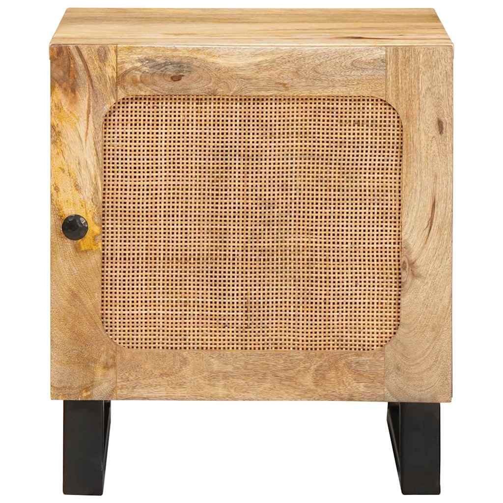 vidaXL Nachttisch Nachttisch Natur 40 x 33 x 46 cm (1-St)