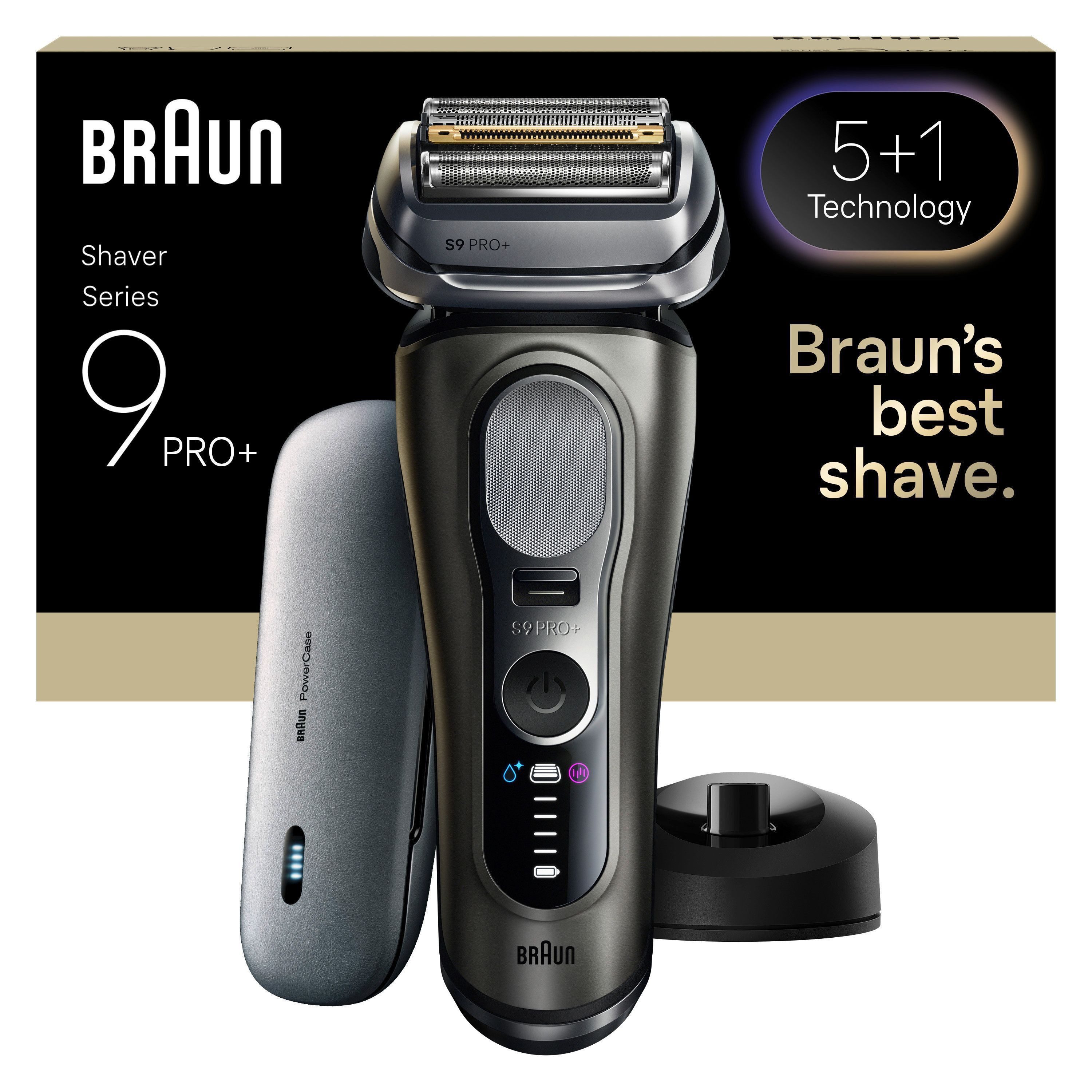 Braun Elektrorasierer Series 9 9625s, integrierter Präzisionstrimmer, Pro-SensoAdapt, 5+1 ultradünne Präzisionsklingen, Ladeetui