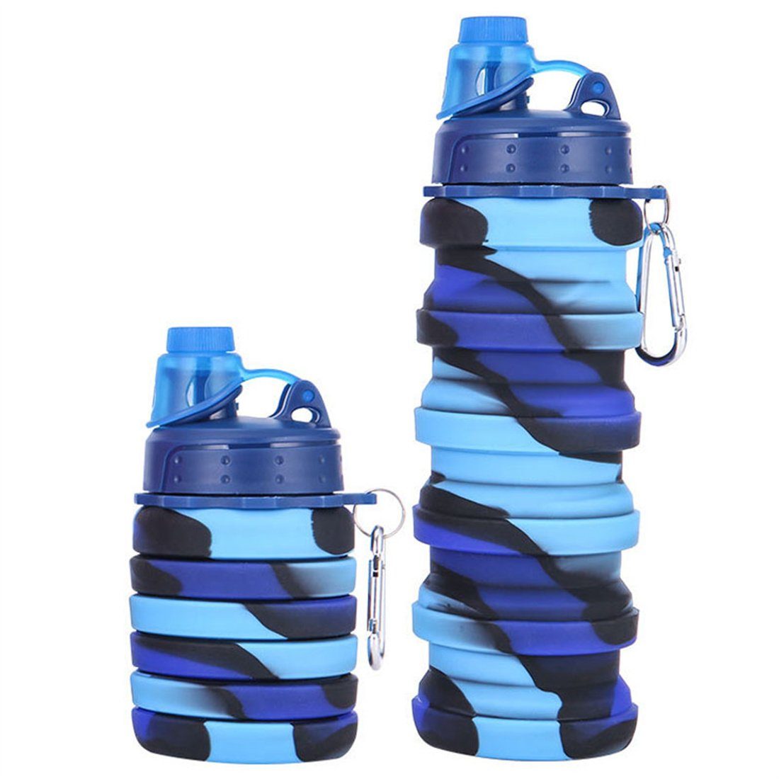 500ml kalte Outdoor Faltbarer Sportbecher, tragbare DÖRÖY Wasserflasche Trinkflasche