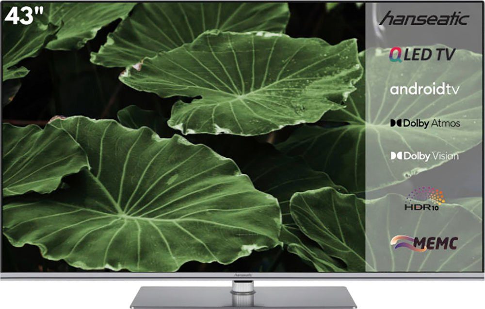 Hanseatic 43Q850UDS QLED-Fernseher Ultra cm/43 (108 HD, TV, Smart-TV) Zoll, 4K Android