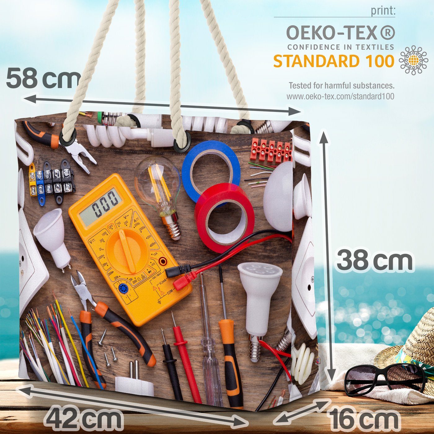 VOID Strandtasche (1-tlg), Elektriker Equipment reparatur electric Elektrik ausstattung tool ins