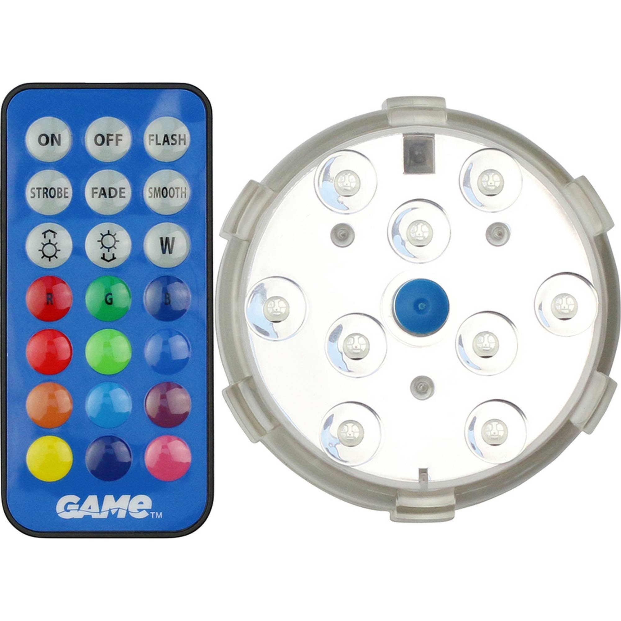 SUMMER FUN Teichleuchte Unterwasserlicht 3'' mit Magnet und Fernbedienung