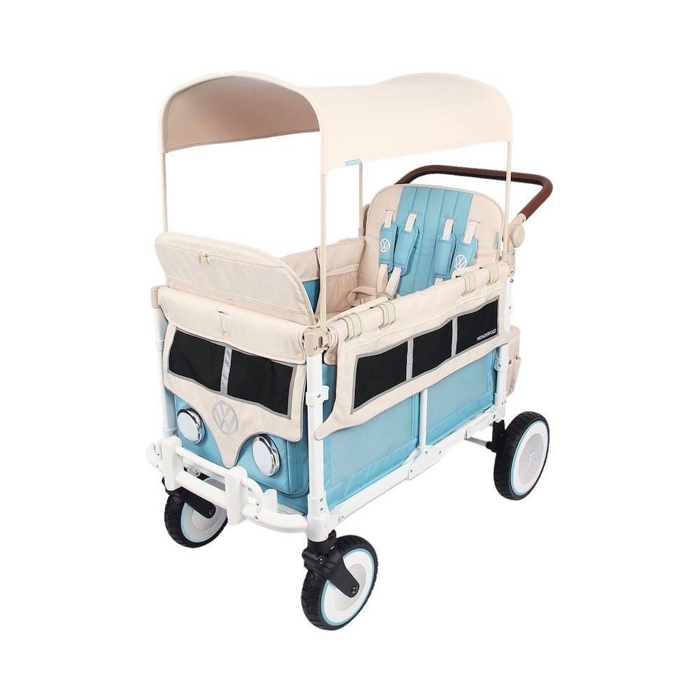 Wonderfold Bollerwagen VW4 Volkswagen Kinderwagen für 4 Kinder / Bollerwagen
