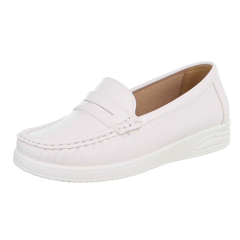 Ital-Design Elegante Damen Mokassins mit optimalem Tragekomfort Slipper (91261628) ultraleichte und komfortable sohle