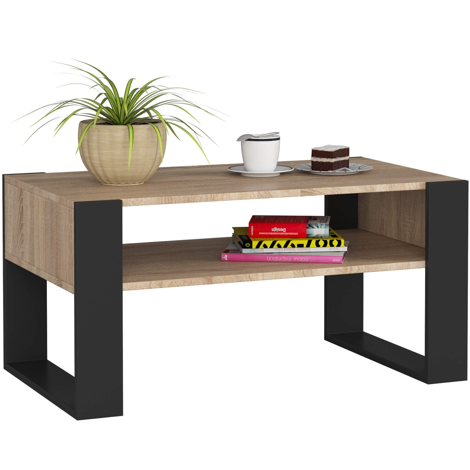 designimpex Couchtisch Design Couchtisch AD-111 mit Ablage Wohnzimmertisch Tisch Sofatisch, Funktionstisch, Wohnzimmertisch, Tisch, Esstisch, Sofatisch, Rollen