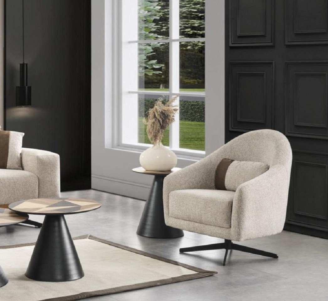 JVmoebel Sessel Luxus Sessel Stilvoll Möbel Wohnzimmer Design Drehbar (1-St., Sessel), Made in Europe
